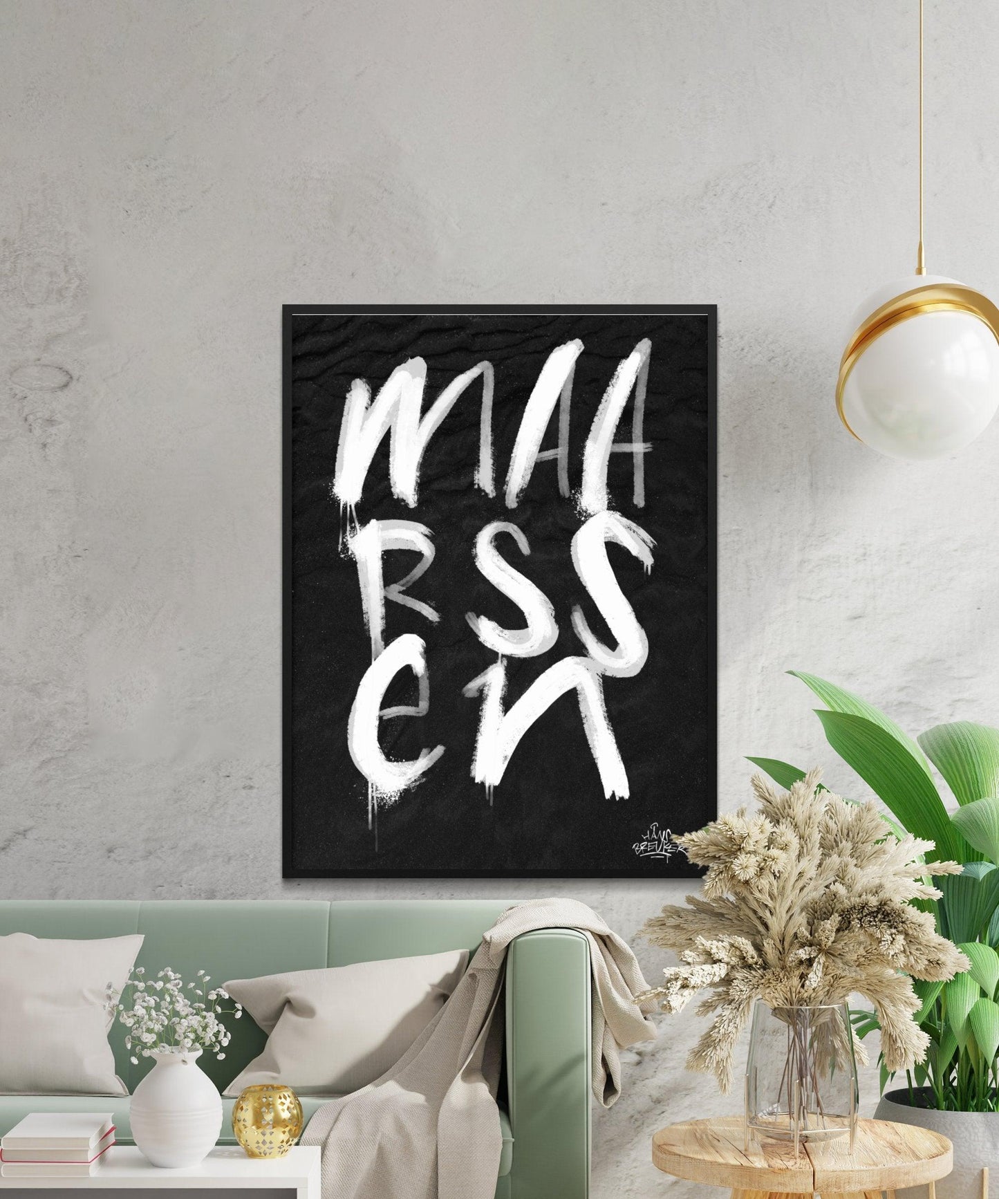 Kalligrafie Poster Maarssen - Hans Breuker