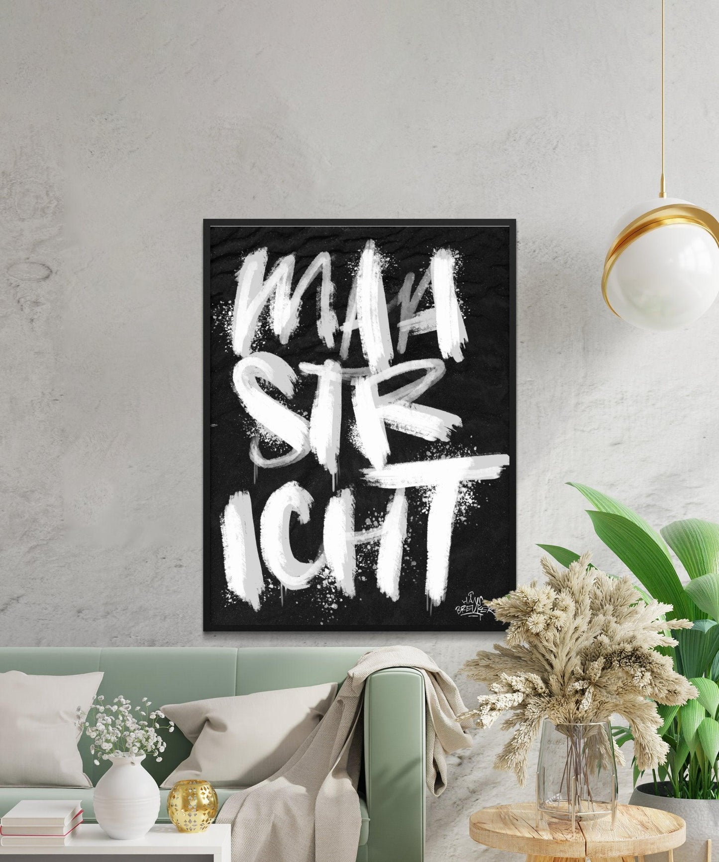 Kalligrafie Poster Maastricht - Hans Breuker