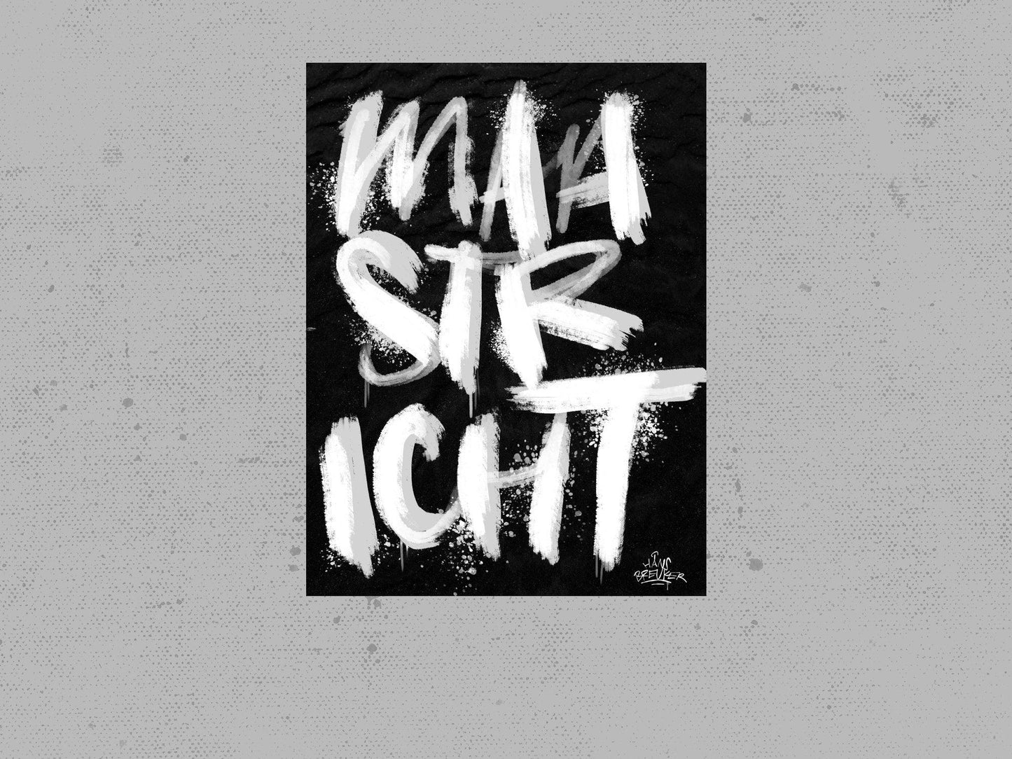 Kalligrafie Poster Maastricht - Hans Breuker