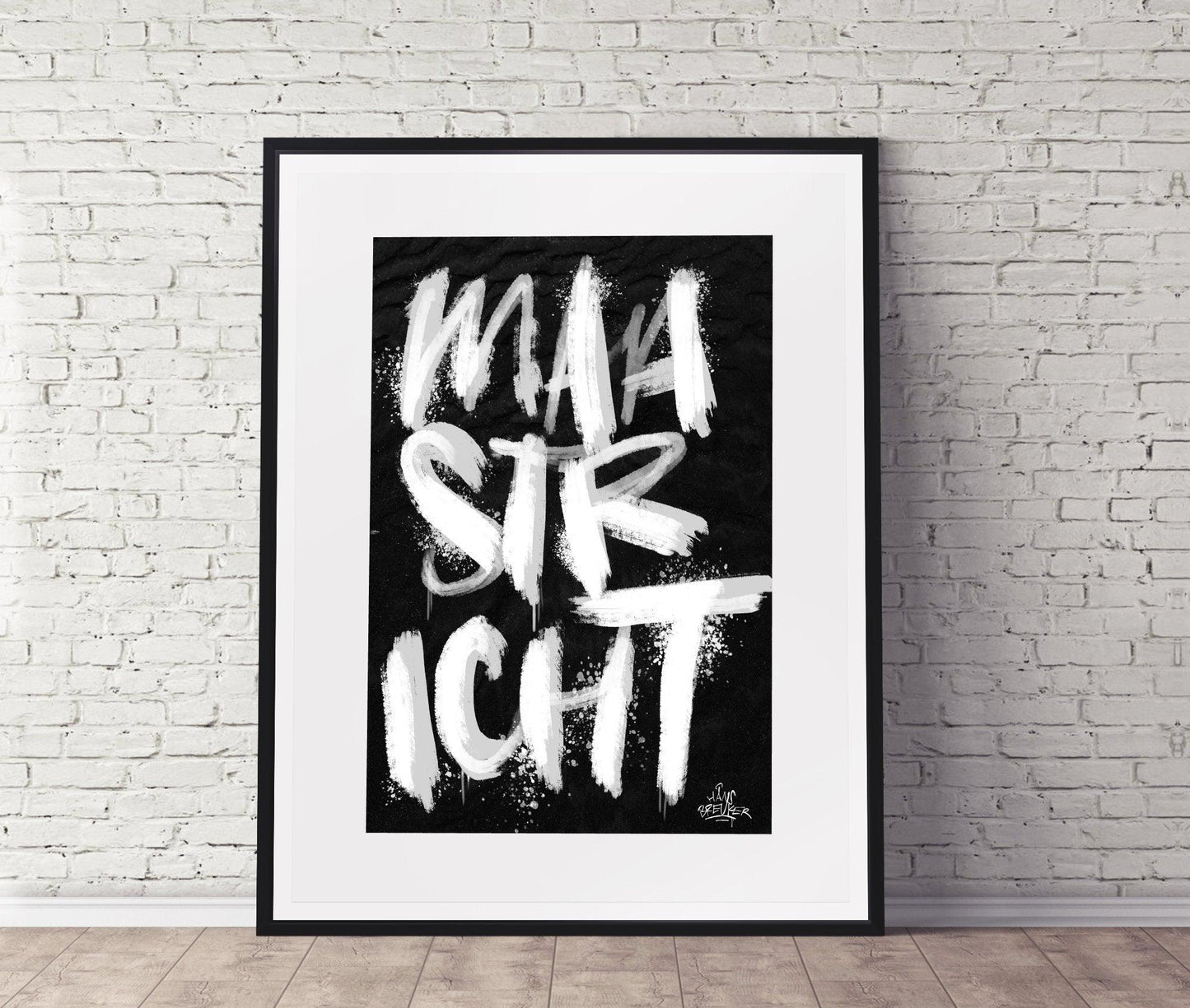 Kalligrafie Poster Maastricht - Hans Breuker