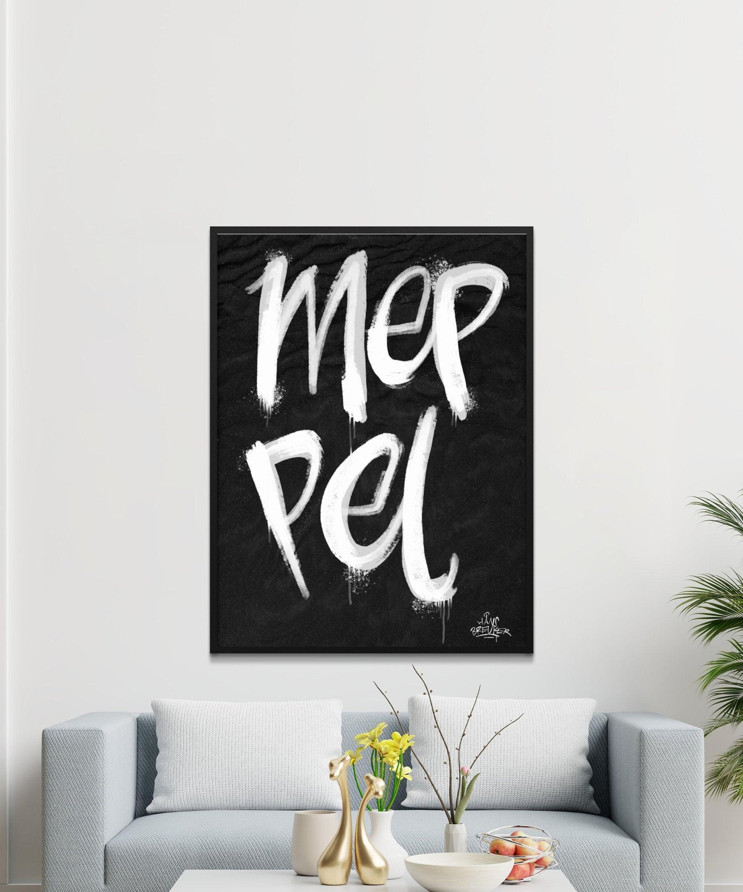Kalligrafie Poster Meppel - Hans Breuker