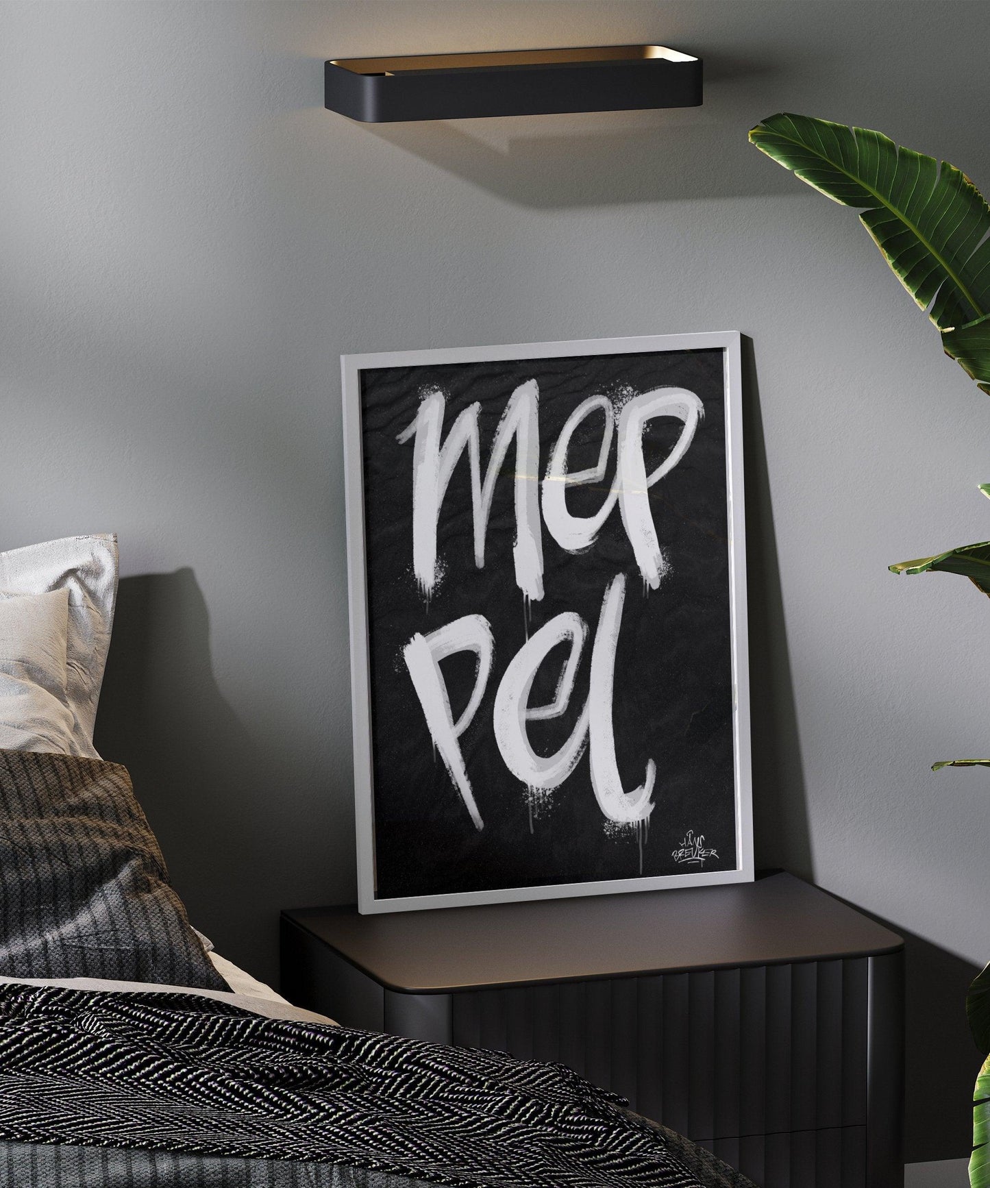 Kalligrafie Poster Meppel - Hans Breuker