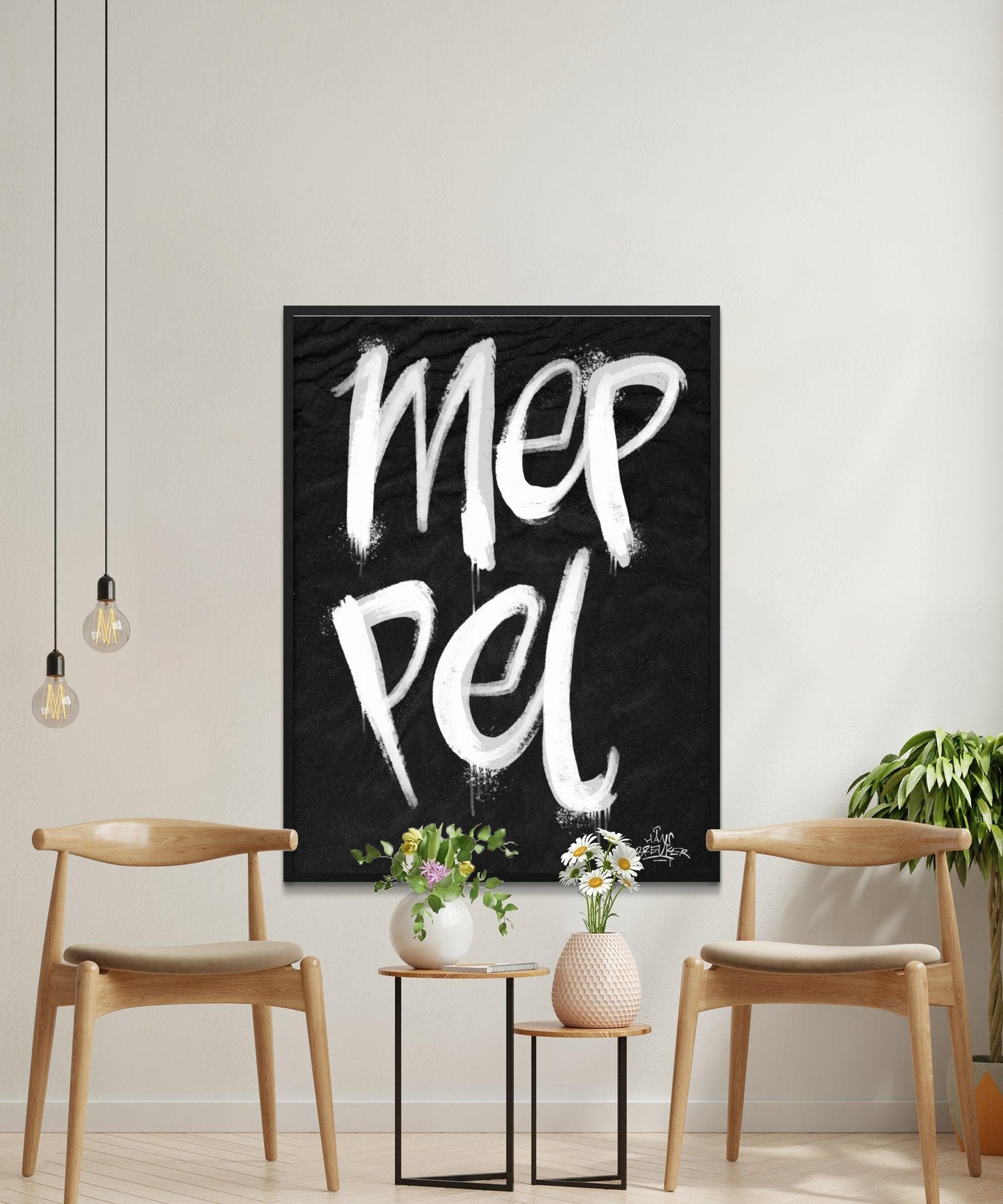 Kalligrafie Poster Meppel - Hans Breuker