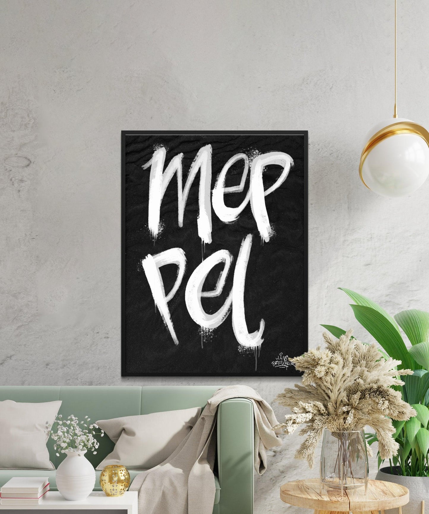 Kalligrafie Poster Meppel - Hans Breuker