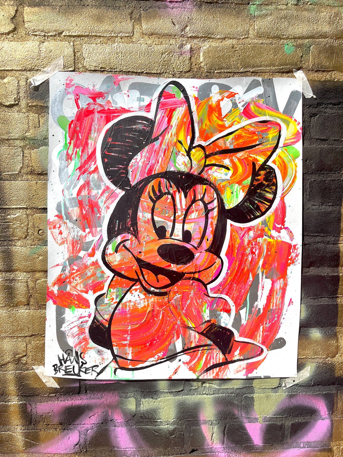Minnie kleurenbom! 50 x 60 cm