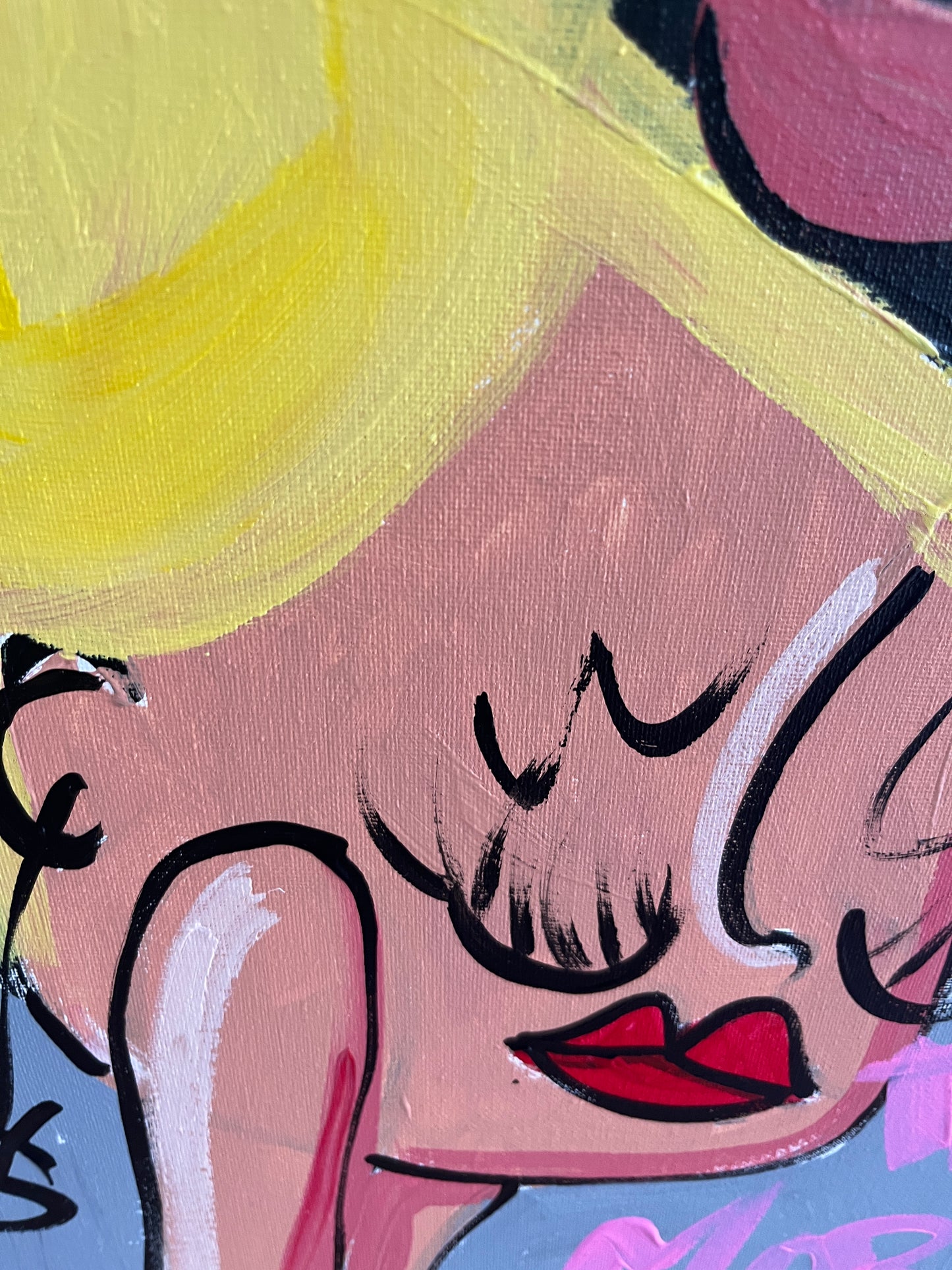 Mr. Ca$h in the morning. Breakfa$t 60 x 80 cm.