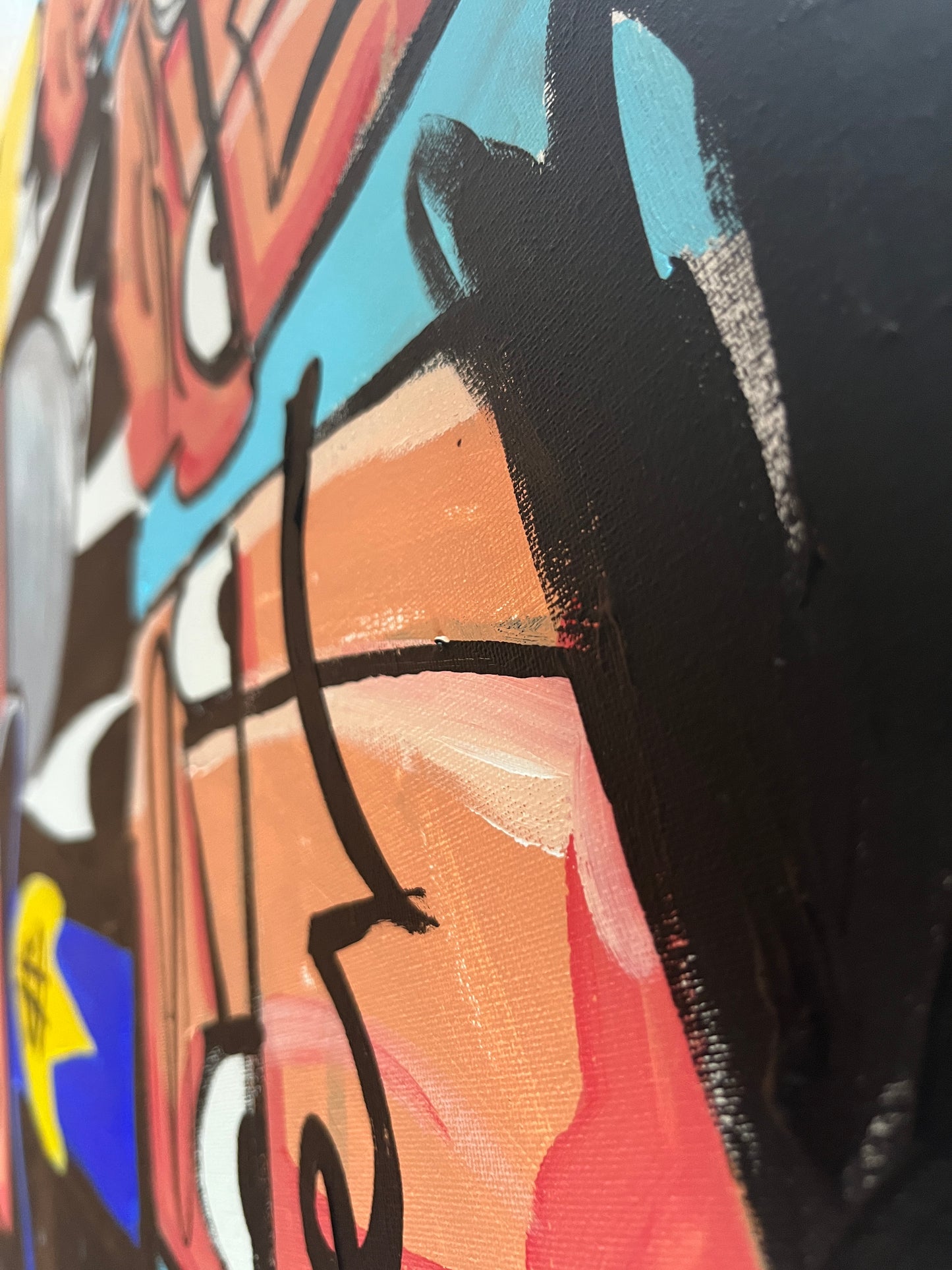 Mr. Ca$h in the morning. Breakfa$t 60 x 80 cm.