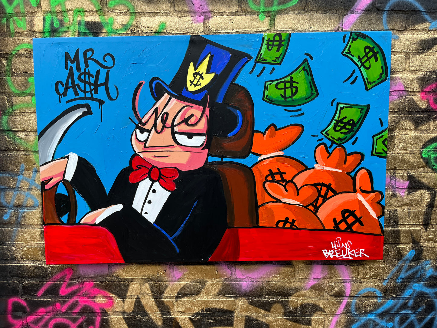 Mr. CA$H Picture me Rollin' 75 x 115 cm.