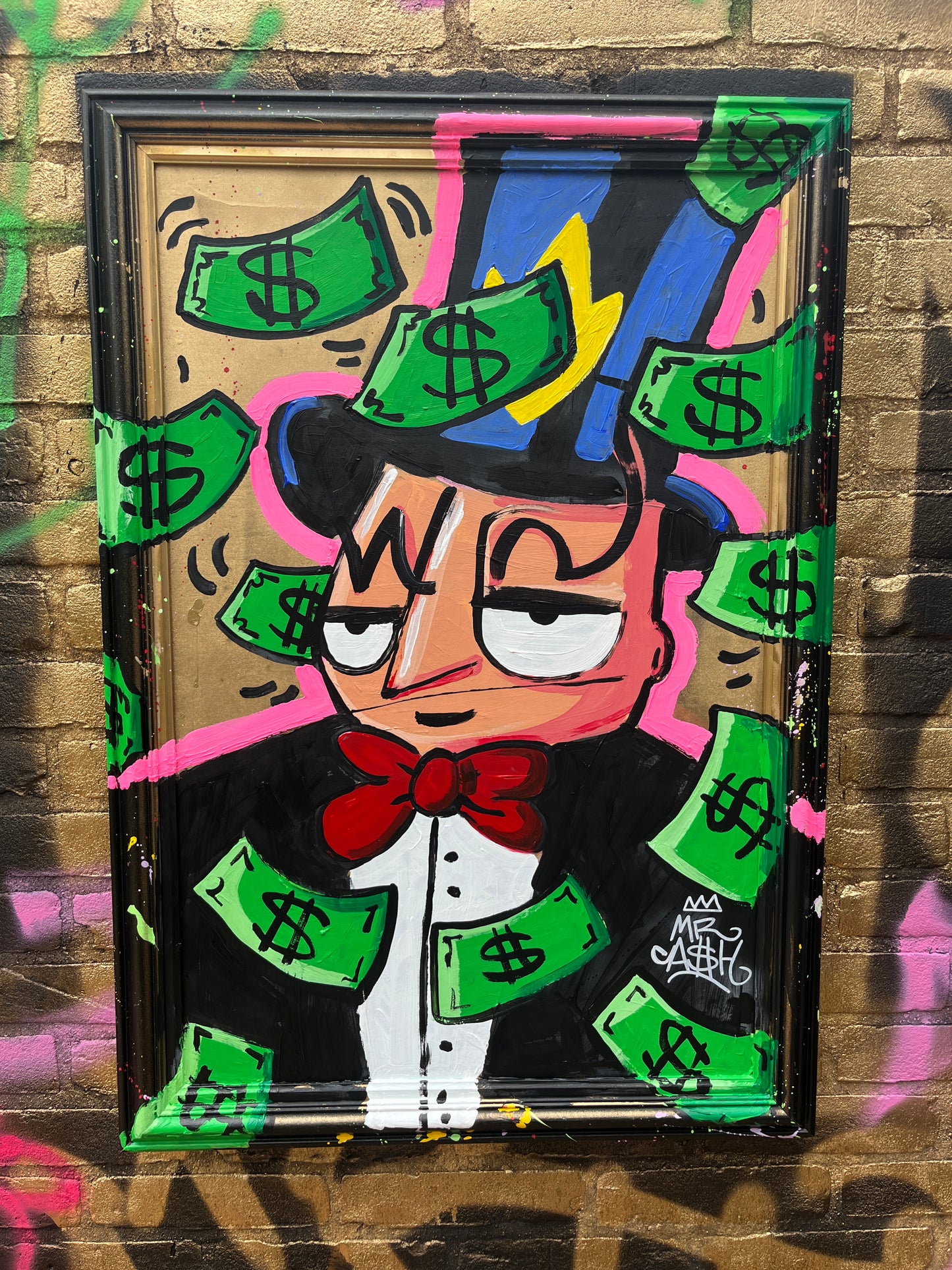 Mr Cash cashrain 65 x 80 cm.