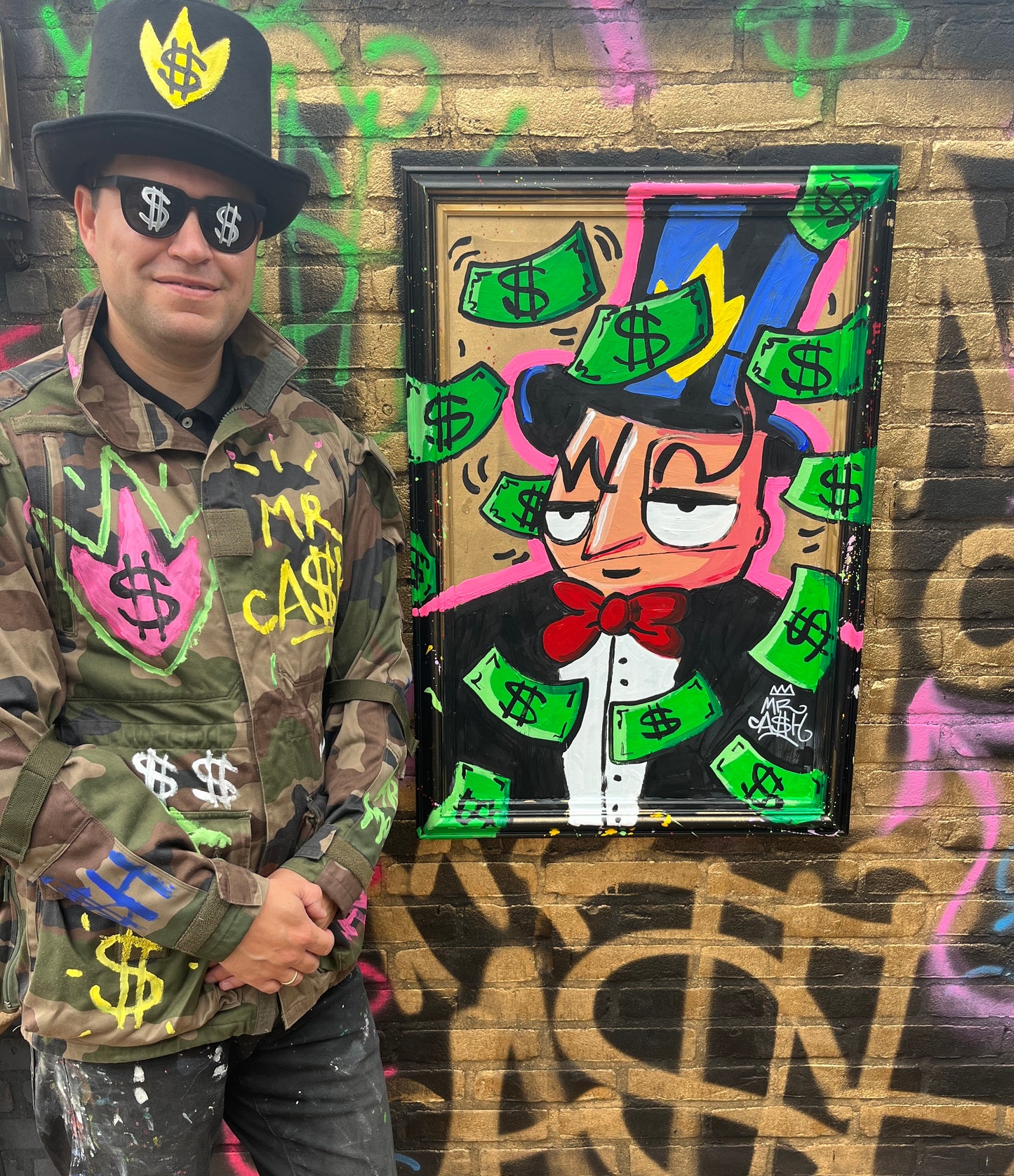 Mr Cash cashrain 65 x 80 cm.