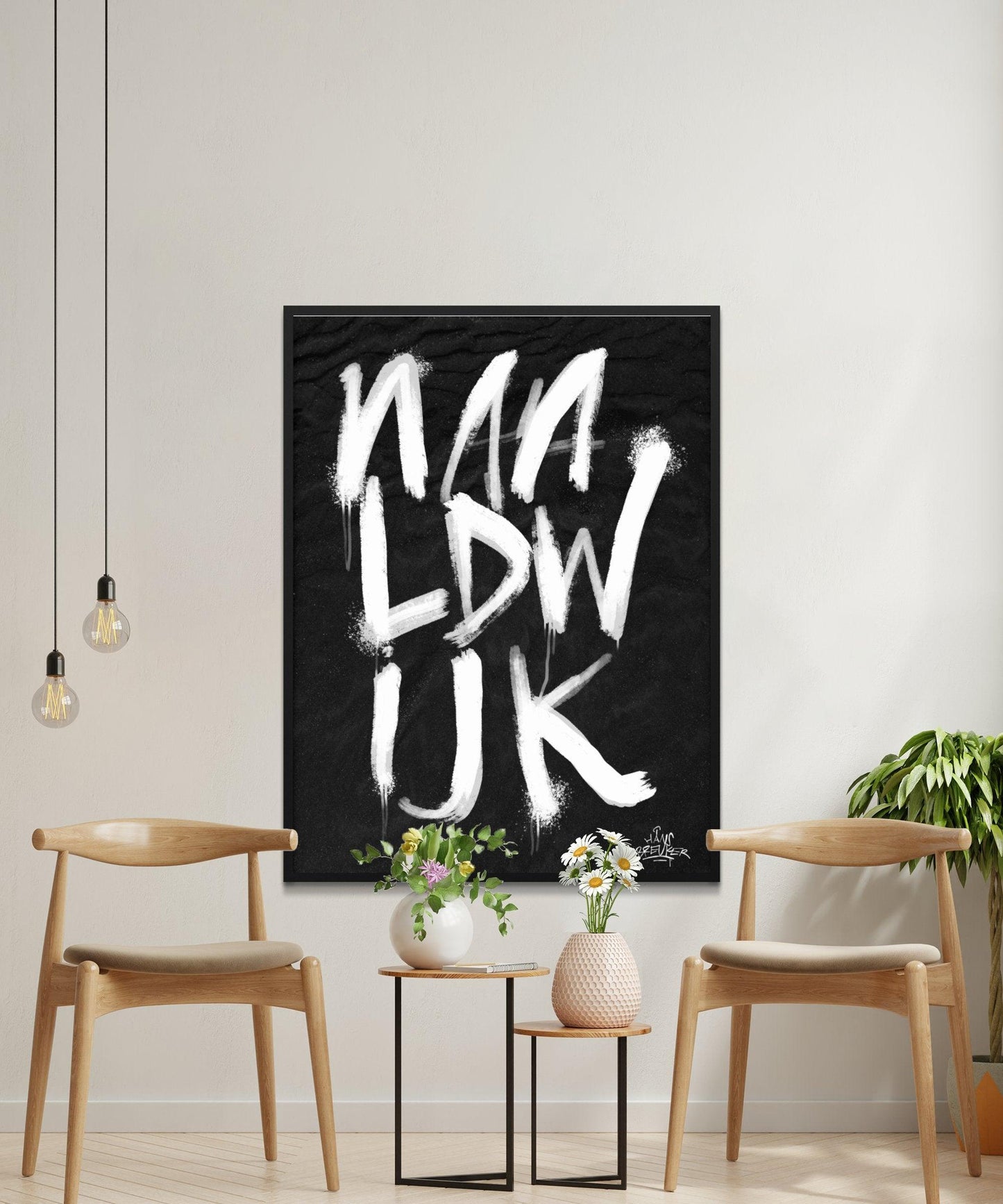 Kalligrafie Poster Naaldwijk - Hans Breuker