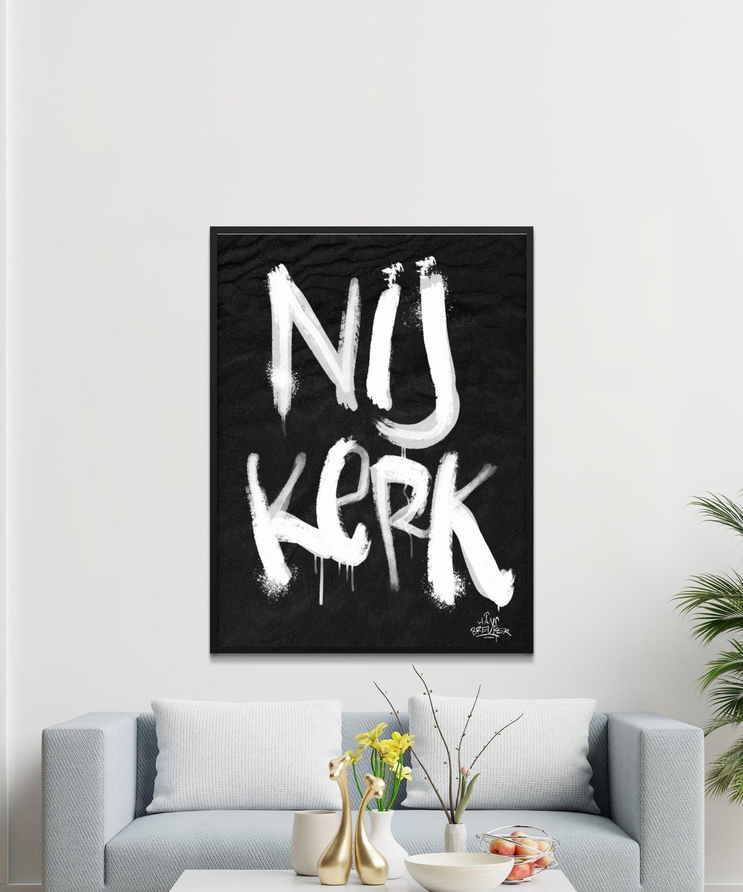 Kalligrafie Poster Nijkerk - Hans Breuker