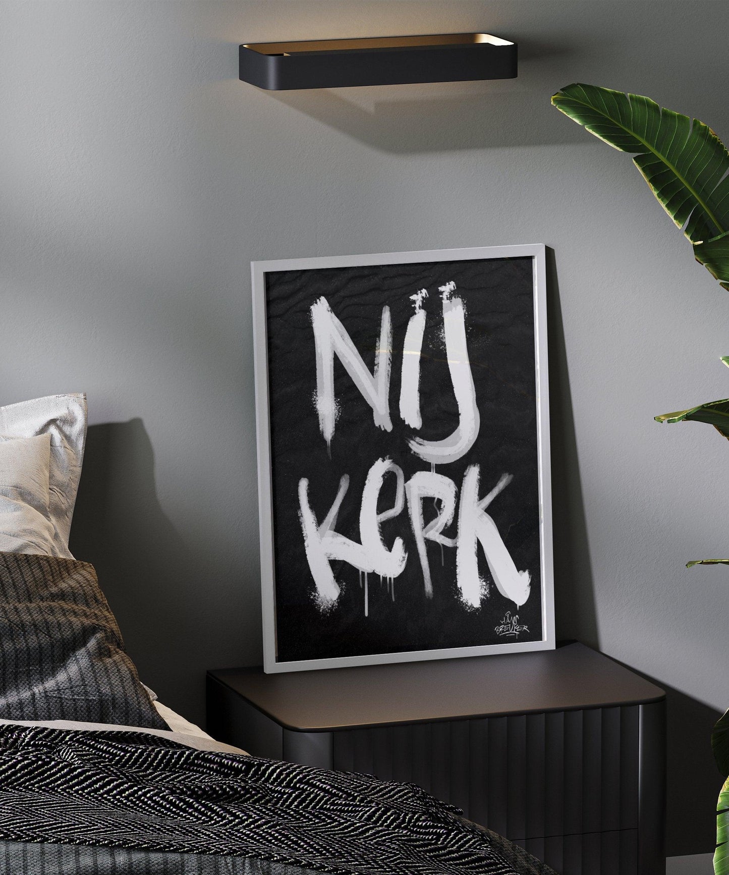 Kalligrafie Poster Nijkerk - Hans Breuker