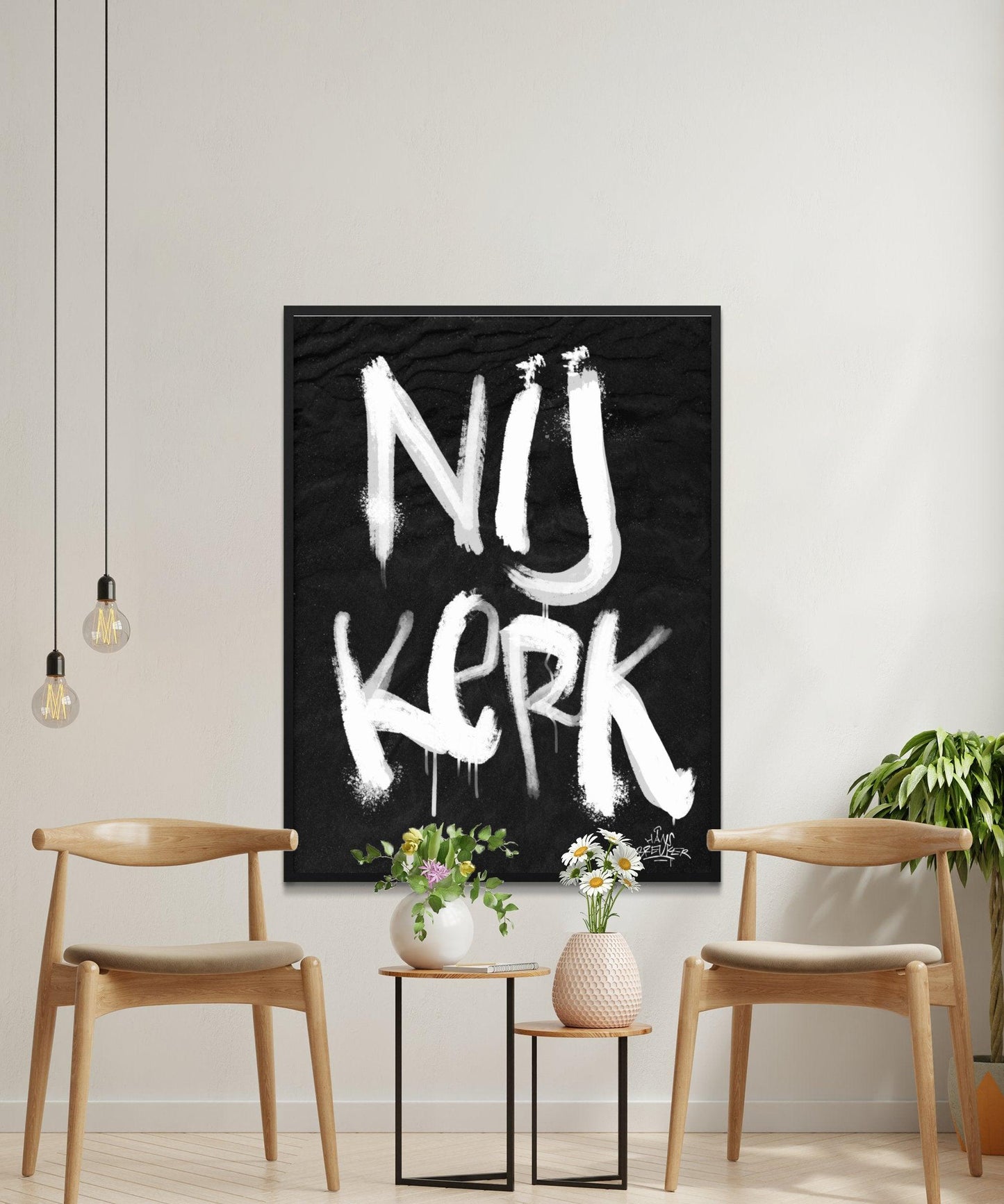 Kalligrafie Poster Nijkerk - Hans Breuker