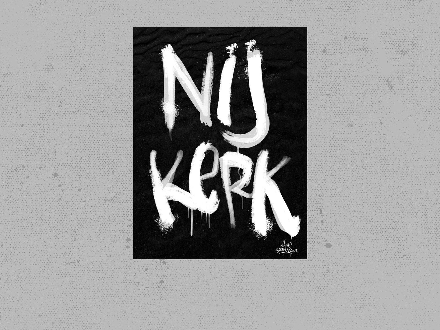 Kalligrafie Poster Nijkerk - Hans Breuker