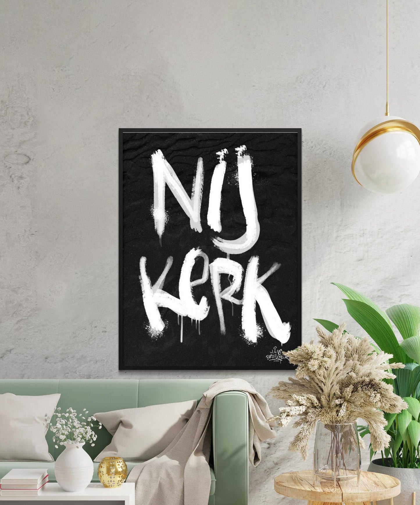 Kalligrafie Poster Nijkerk - Hans Breuker
