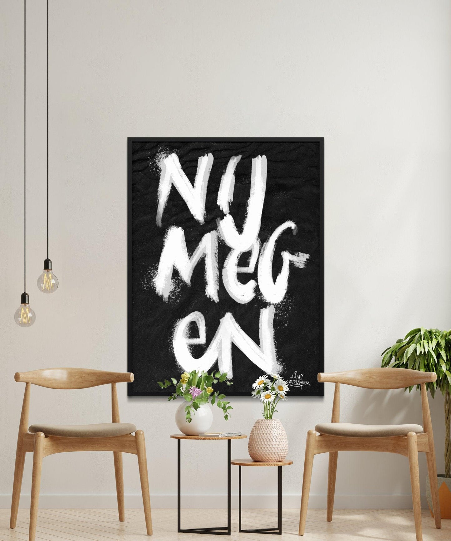 Kalligrafie Poster Nijmegen - Hans Breuker
