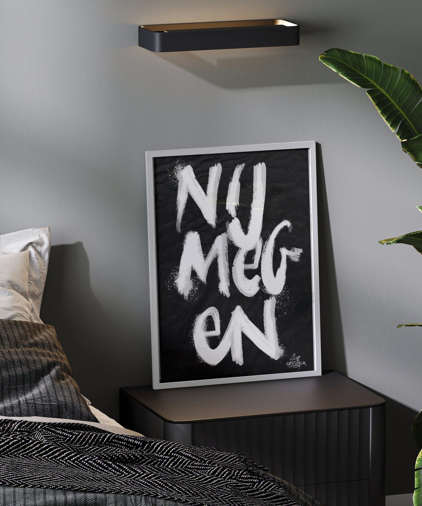 Kalligrafie Poster Nijmegen - Hans Breuker