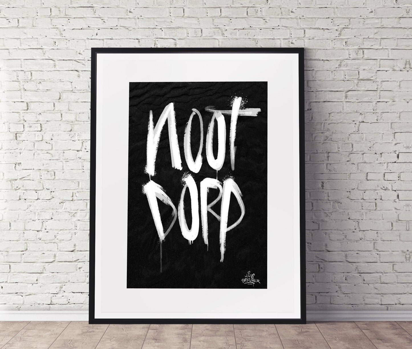 Kalligrafie Poster Nootdorp - Hans Breuker