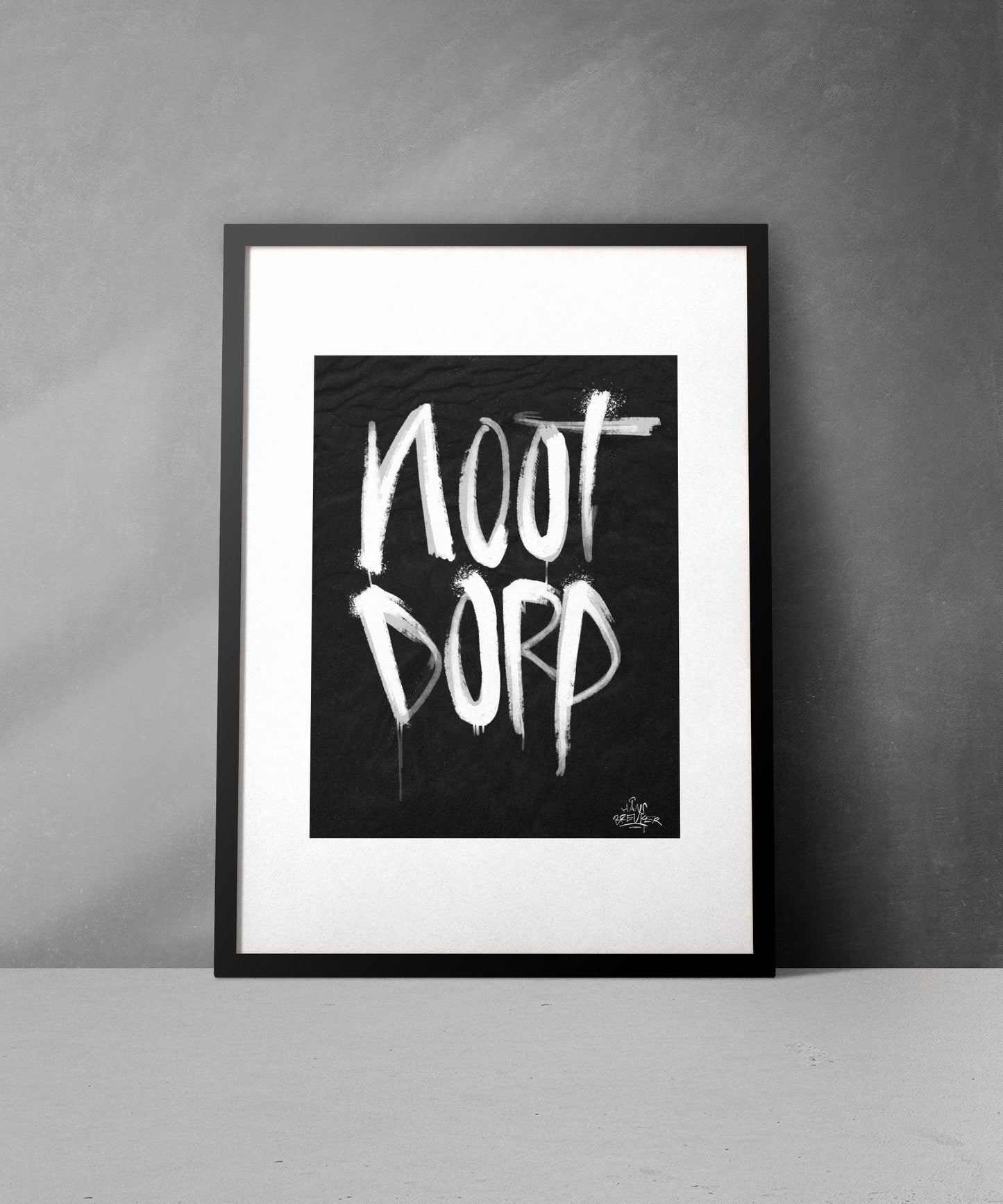 Kalligrafie Poster Nootdorp - Hans Breuker