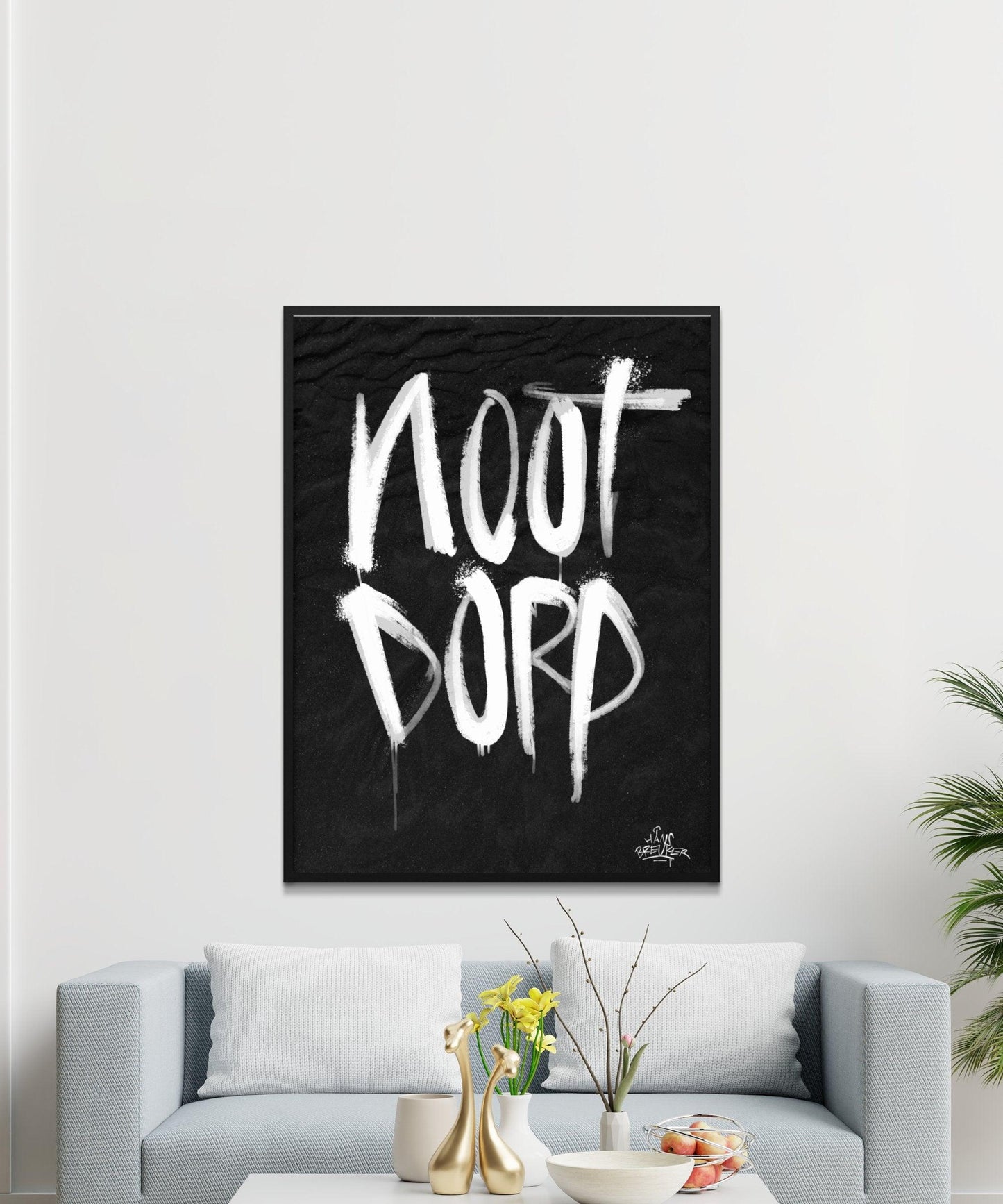 Kalligrafie Poster Nootdorp - Hans Breuker