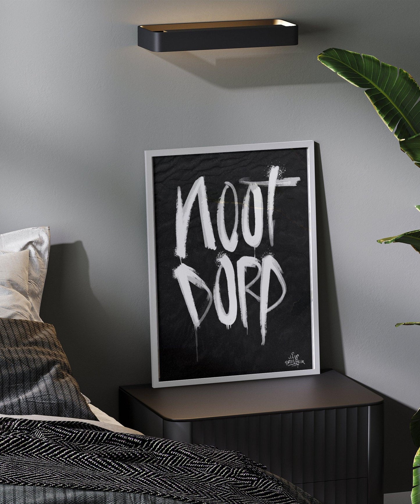 Kalligrafie Poster Nootdorp - Hans Breuker