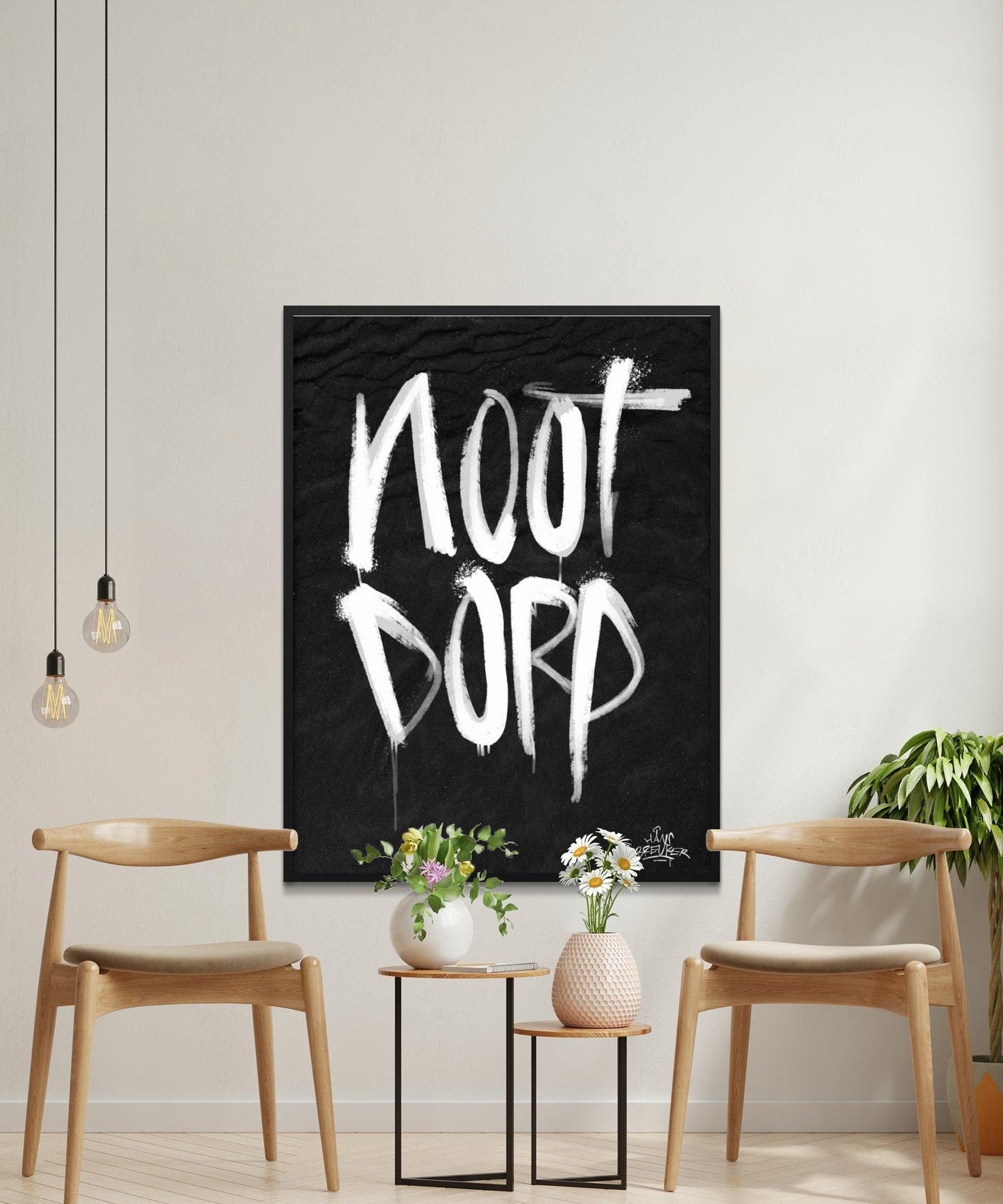 Kalligrafie Poster Nootdorp - Hans Breuker