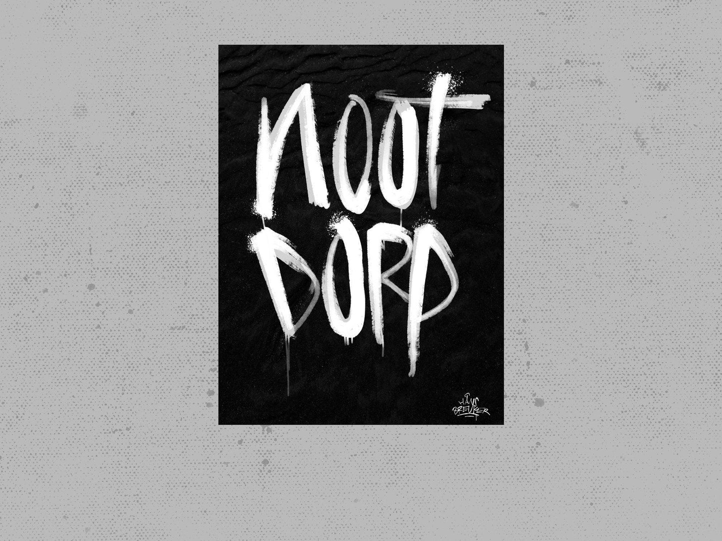 Kalligrafie Poster Nootdorp - Hans Breuker