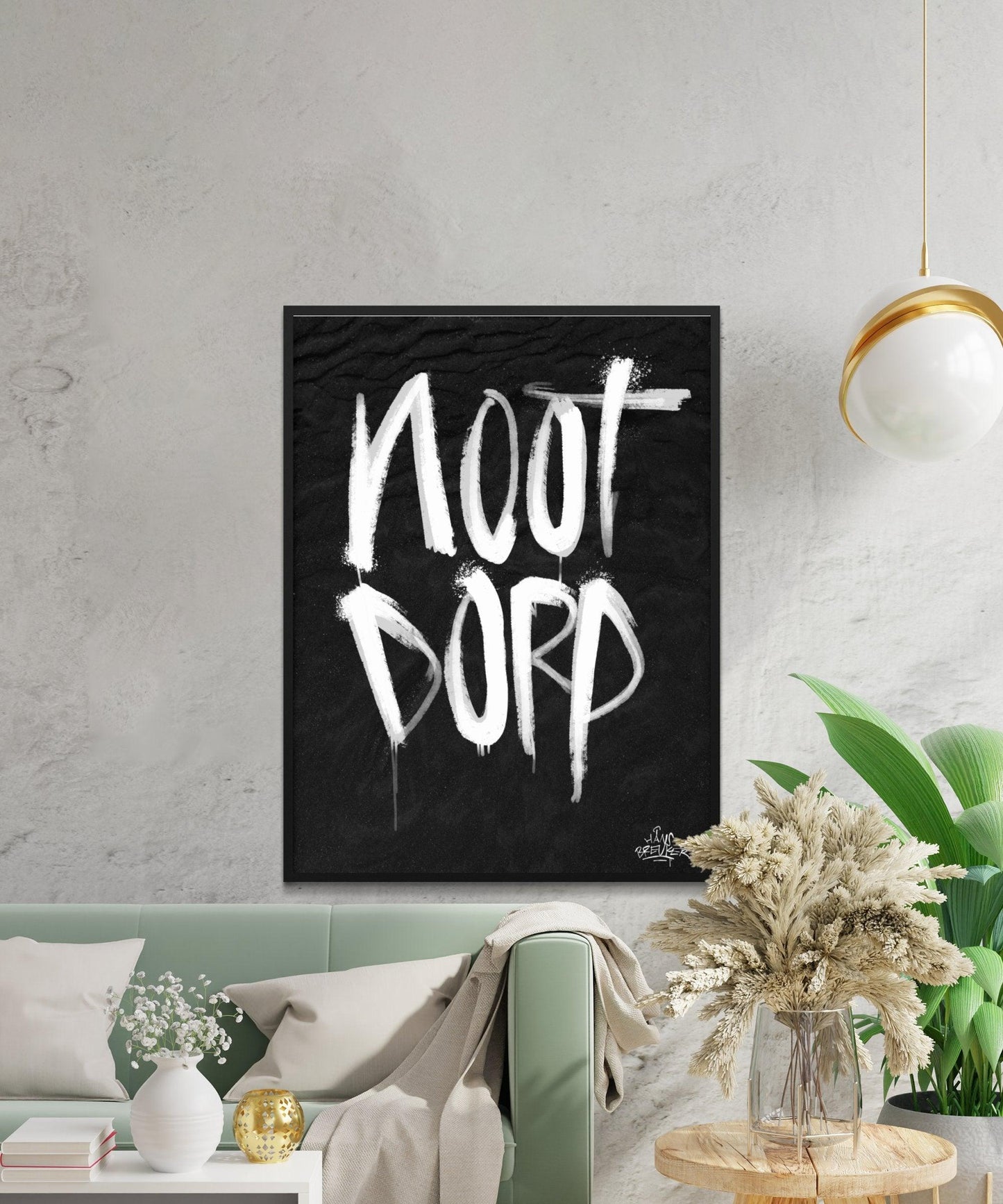Kalligrafie Poster Nootdorp - Hans Breuker