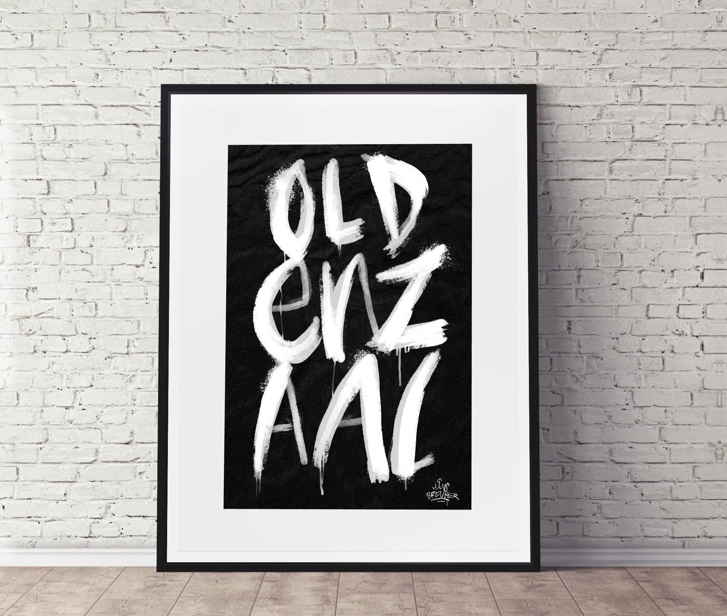 Kalligrafie Poster Oldenzaal - Hans Breuker