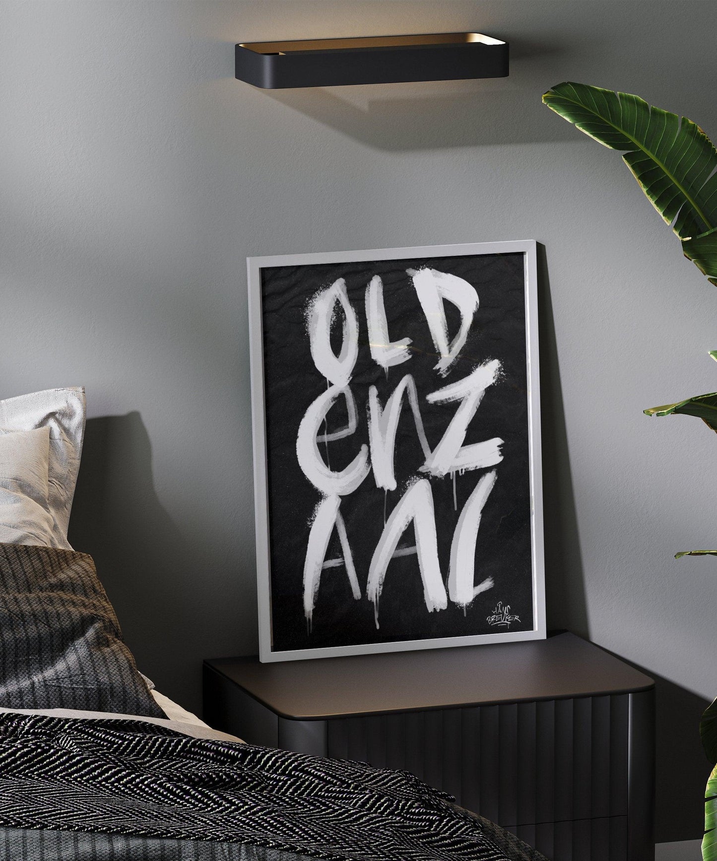 Kalligrafie Poster Oldenzaal - Hans Breuker