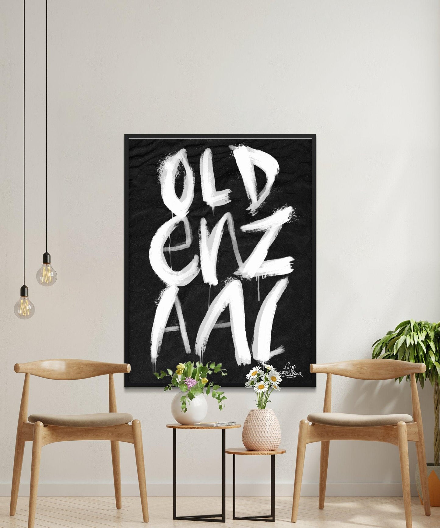 Kalligrafie Poster Oldenzaal - Hans Breuker