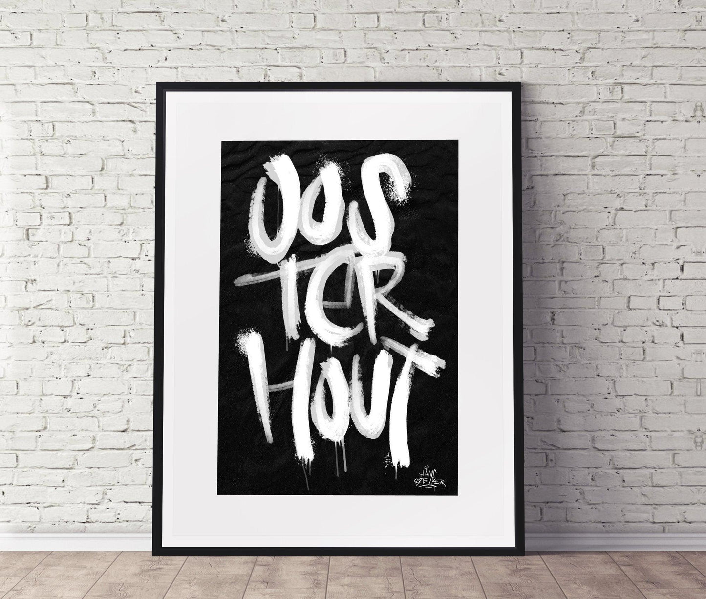Kalligrafie Poster Oosterhout - Hans Breuker