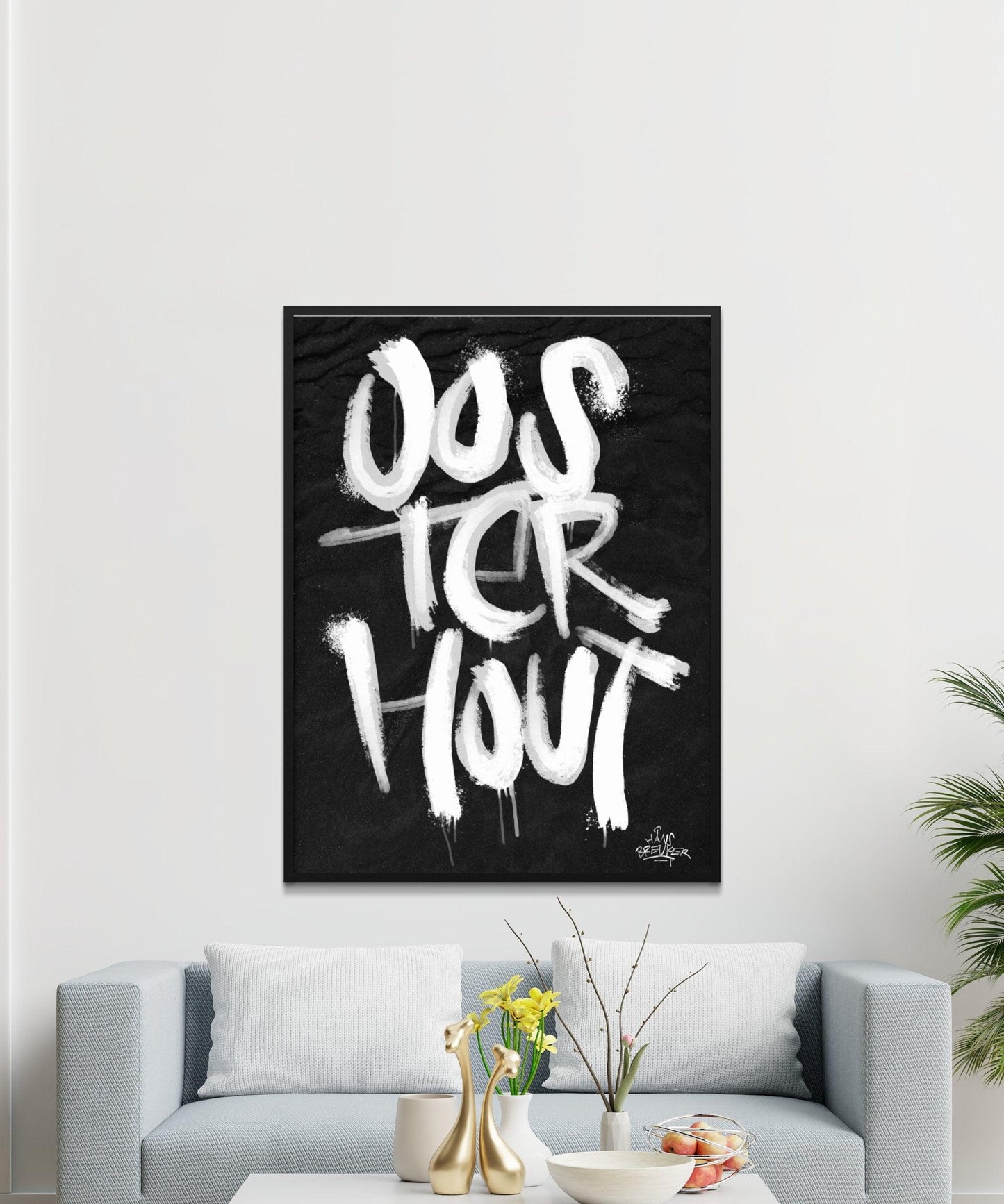 Kalligrafie Poster Oosterhout - Hans Breuker