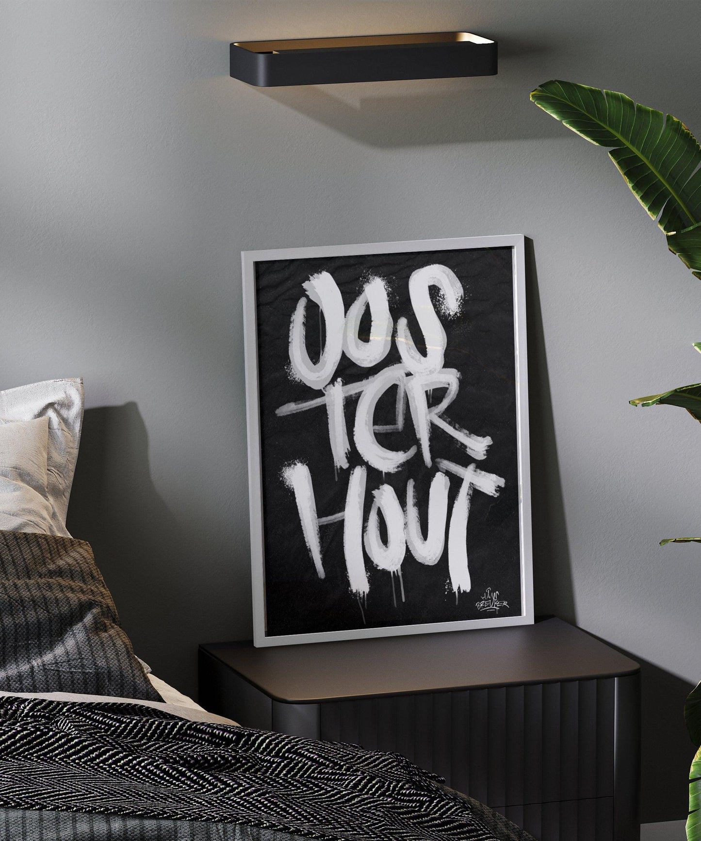 Kalligrafie Poster Oosterhout - Hans Breuker