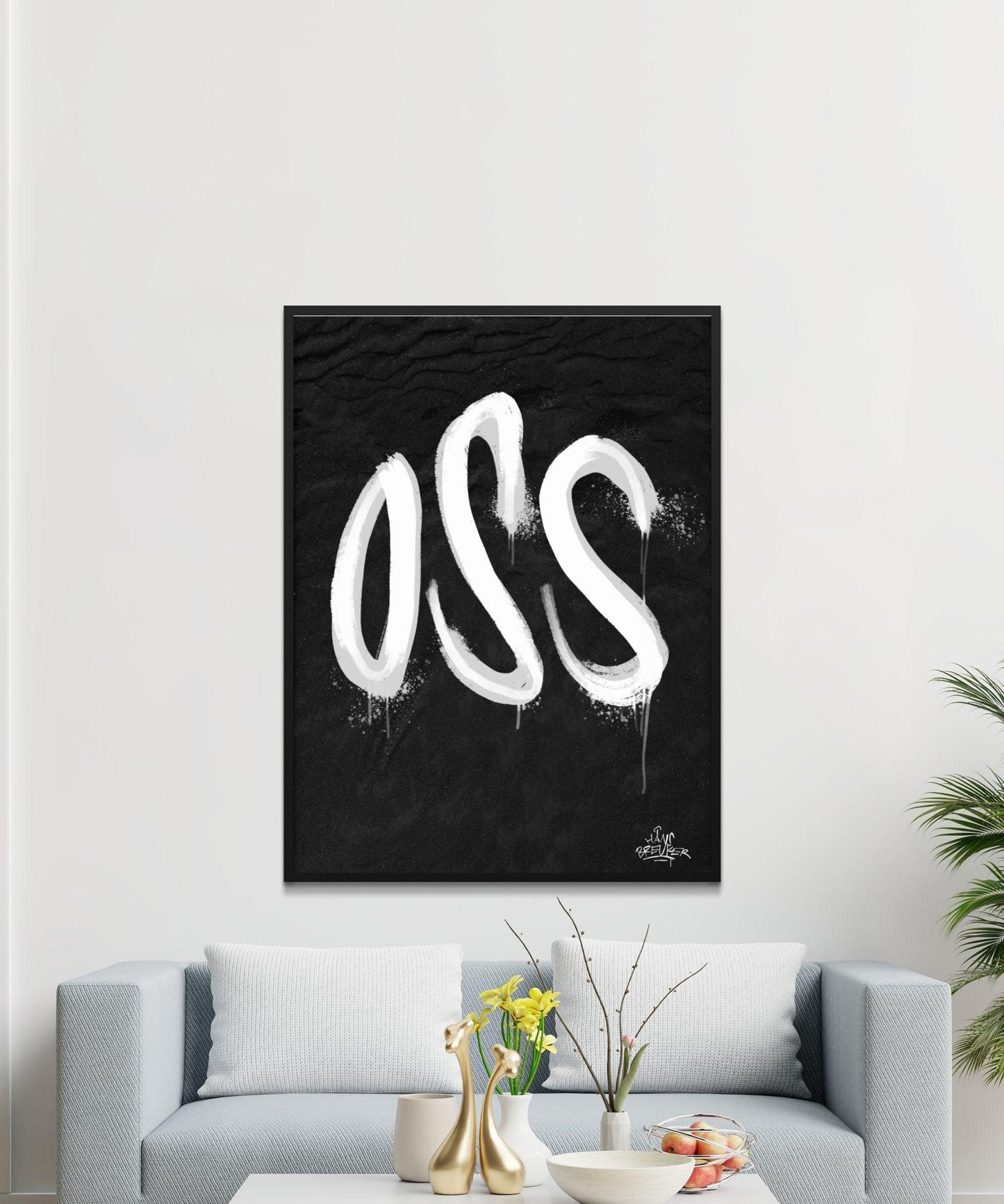 Kalligrafie Poster Oss - Hans Breuker