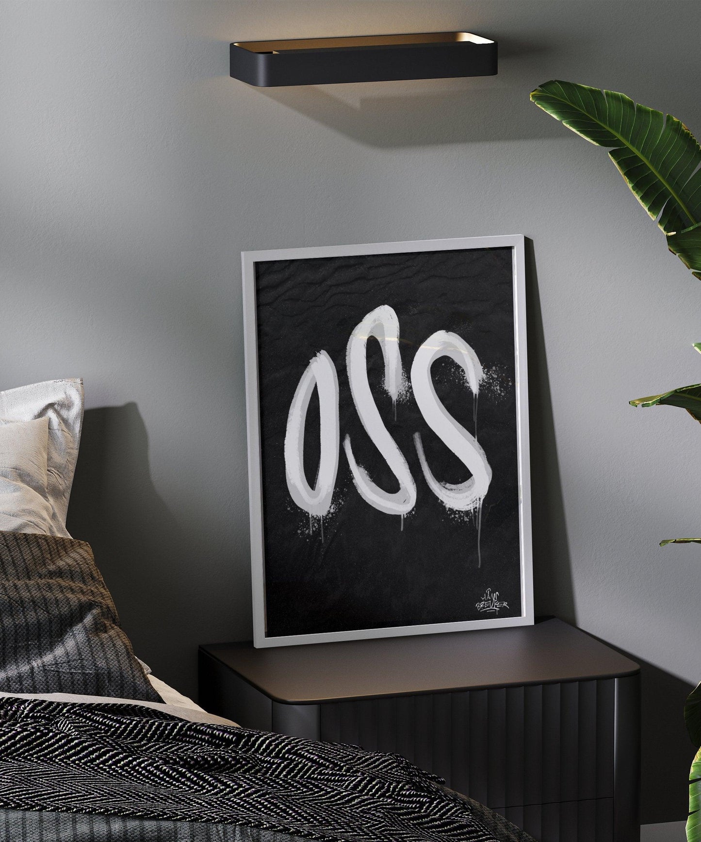 Kalligrafie Poster Oss - Hans Breuker