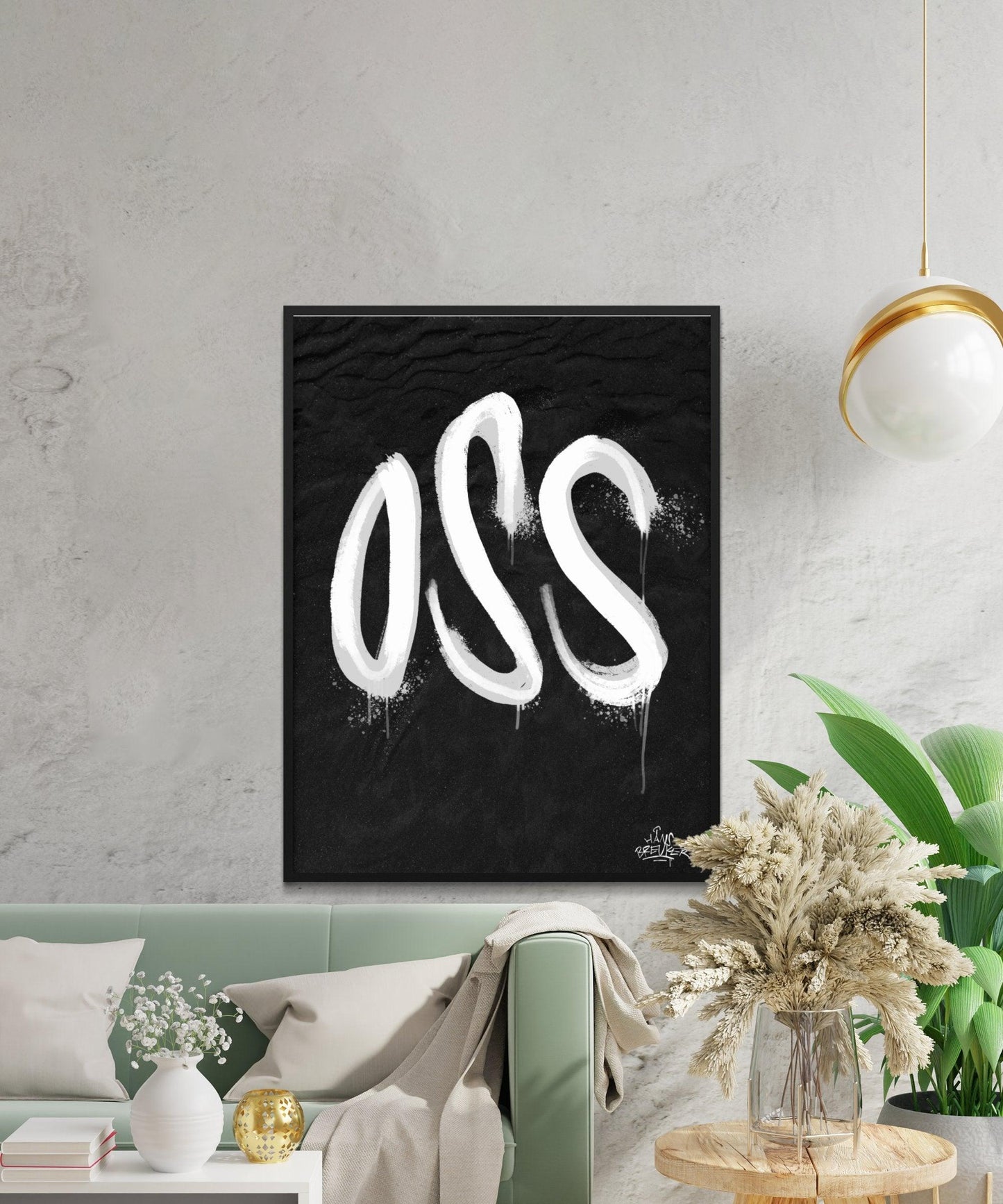 Kalligrafie Poster Oss - Hans Breuker