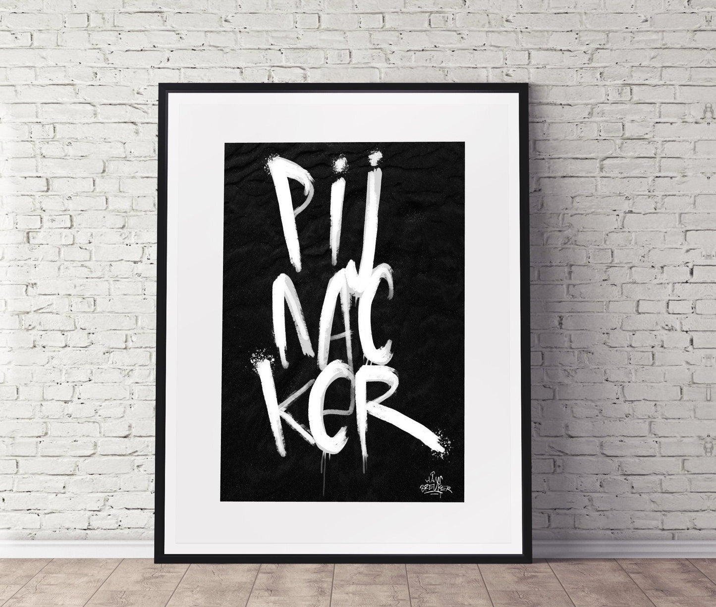Kalligrafie Poster Pijnacker - Hans Breuker