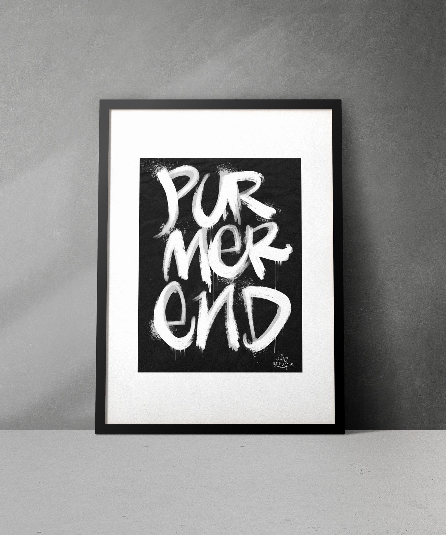 Kalligrafie Poster Purmerend - Hans Breuker