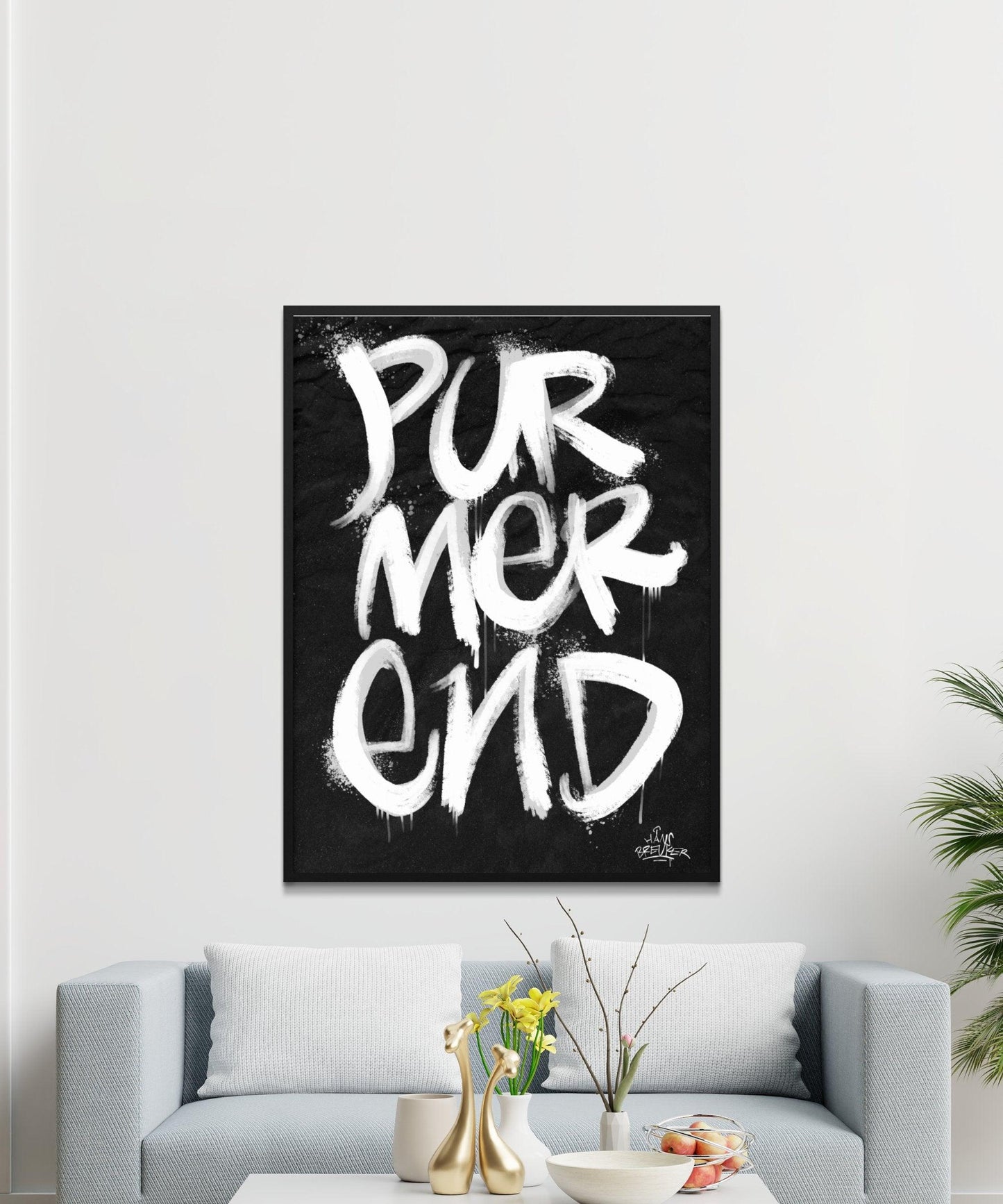 Kalligrafie Poster Purmerend - Hans Breuker