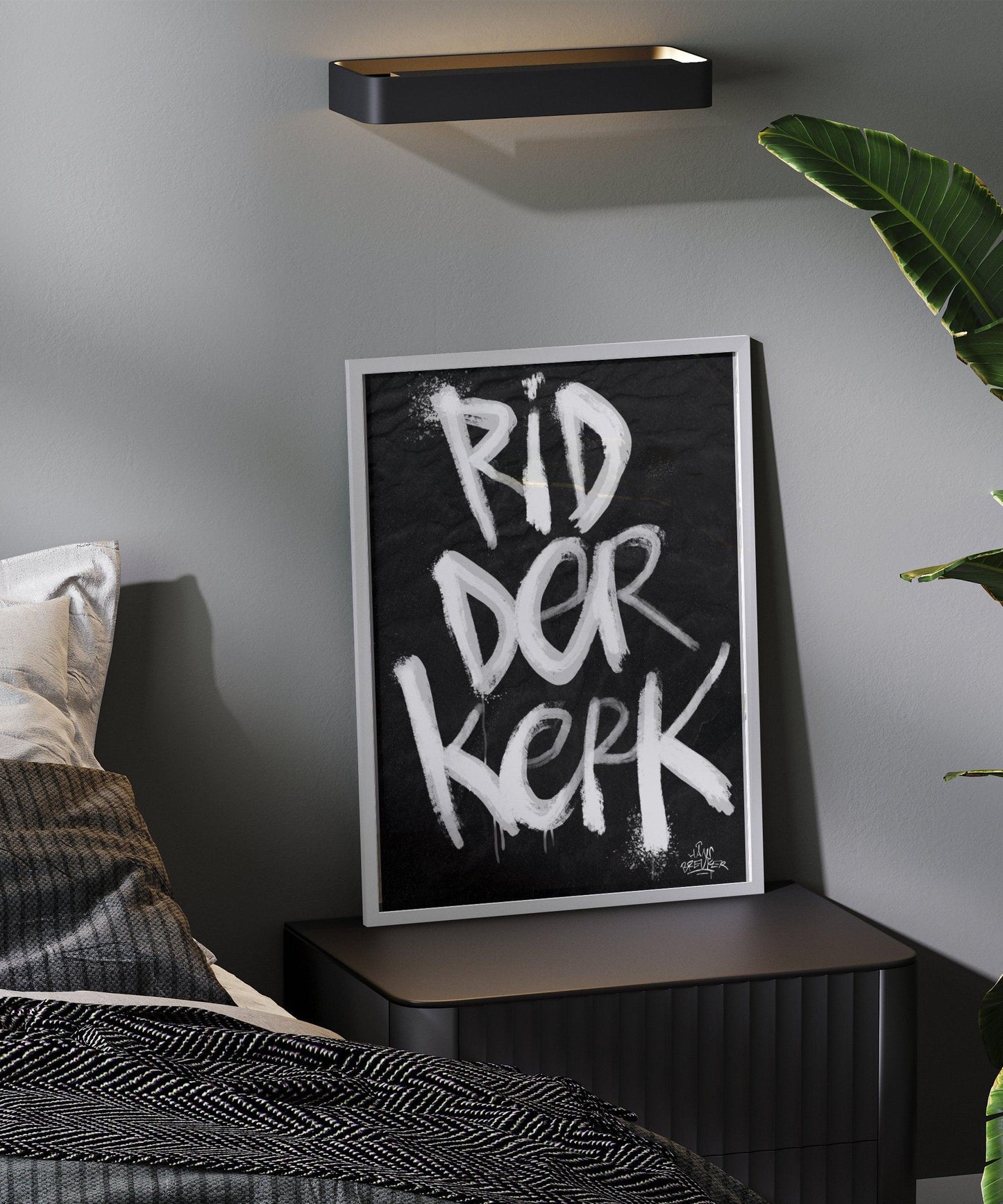 Kalligrafie Poster Ridderkerk - Hans Breuker