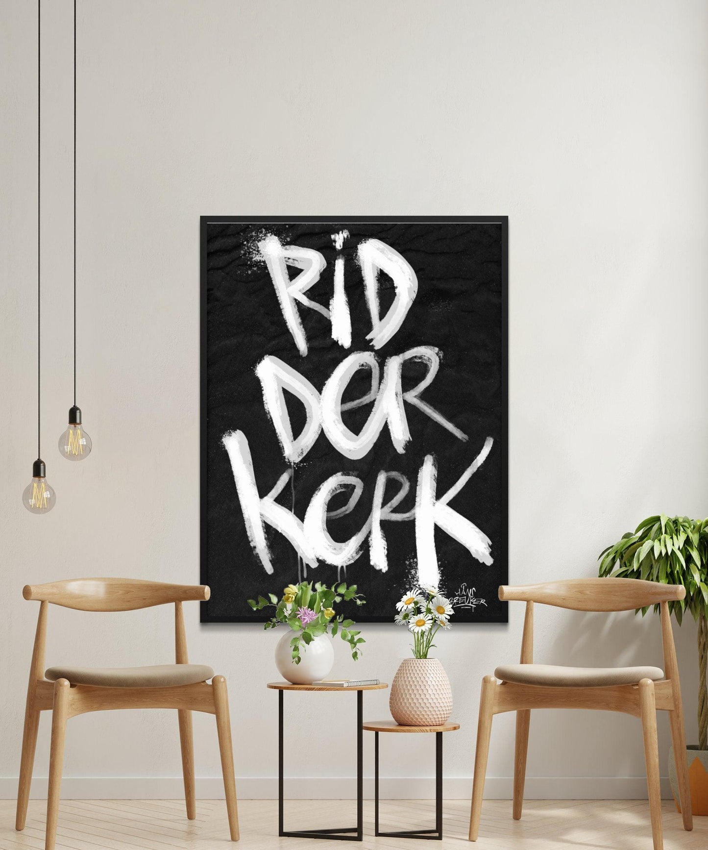 Kalligrafie Poster Ridderkerk - Hans Breuker