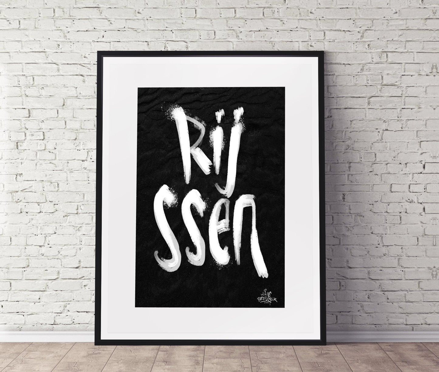 Kalligrafie Poster Rijssen - Hans Breuker