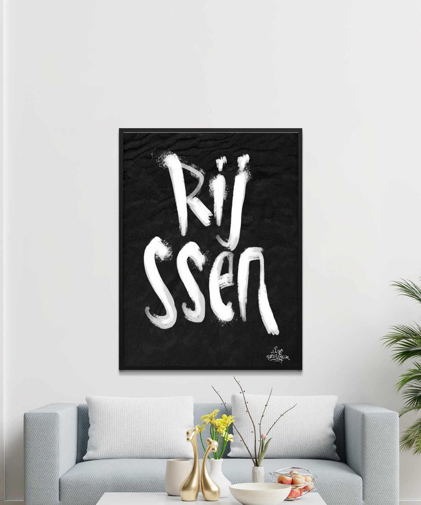 Kalligrafie Poster Rijssen - Hans Breuker