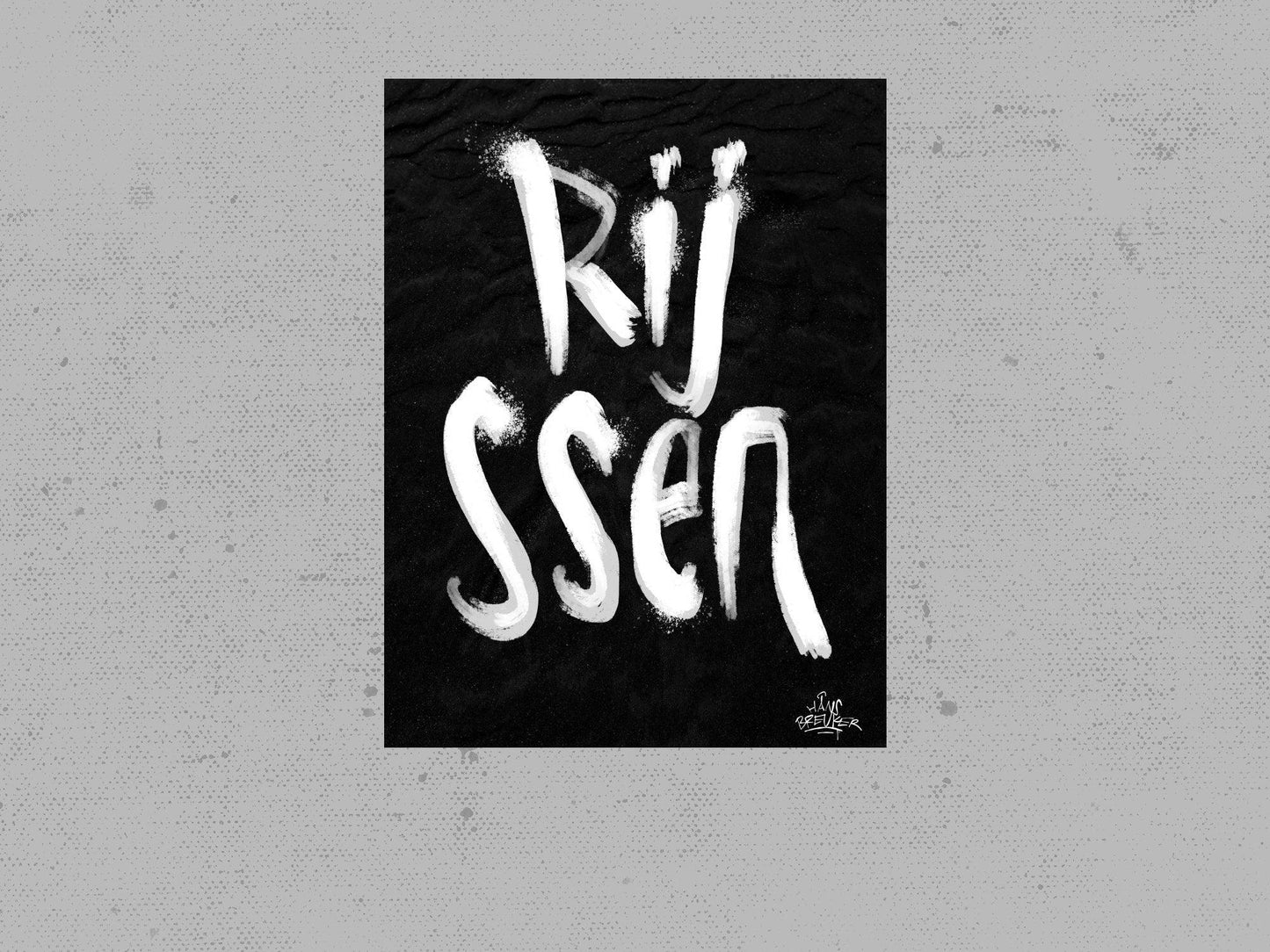 Kalligrafie Poster Rijssen - Hans Breuker