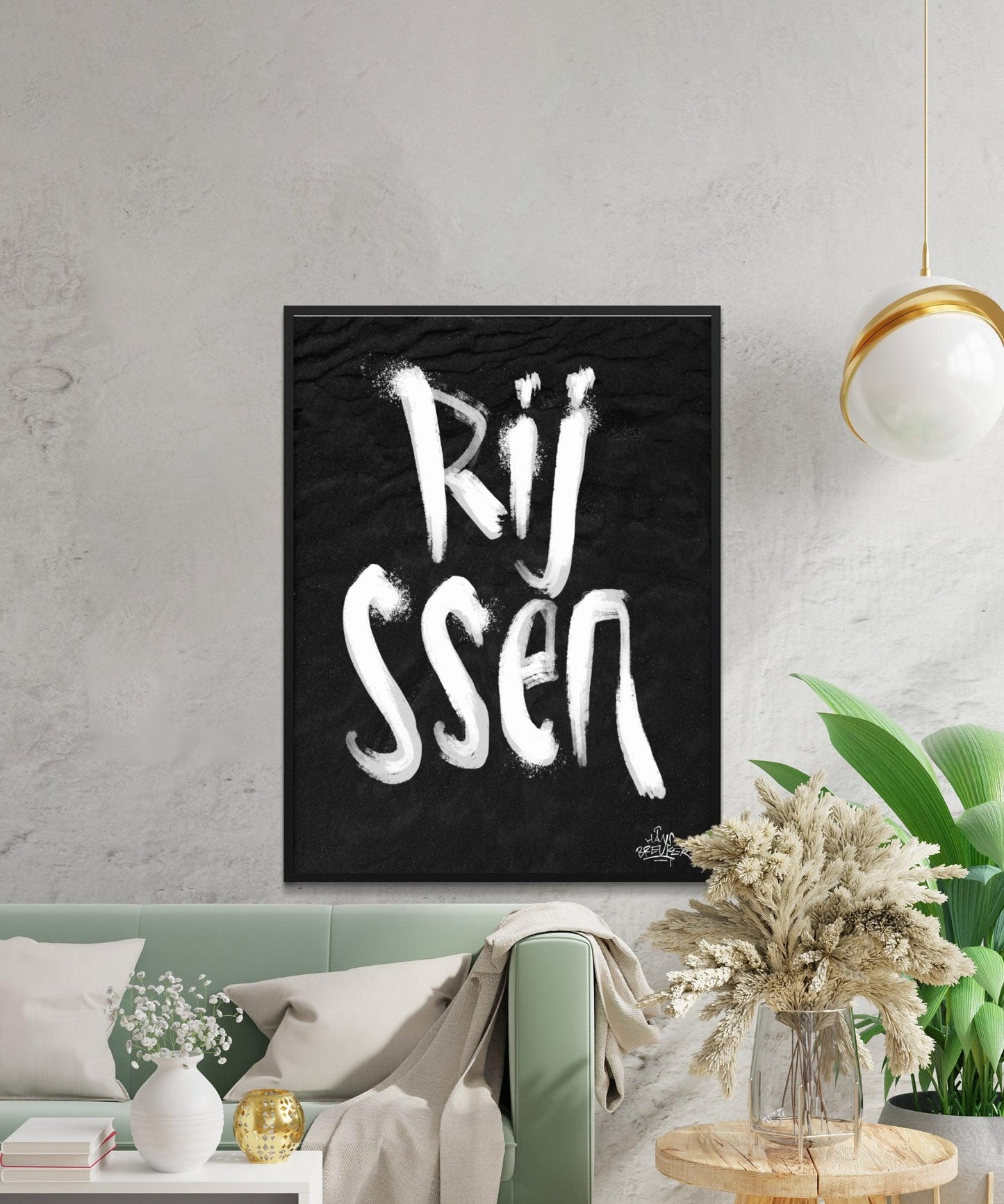 Kalligrafie Poster Rijssen - Hans Breuker