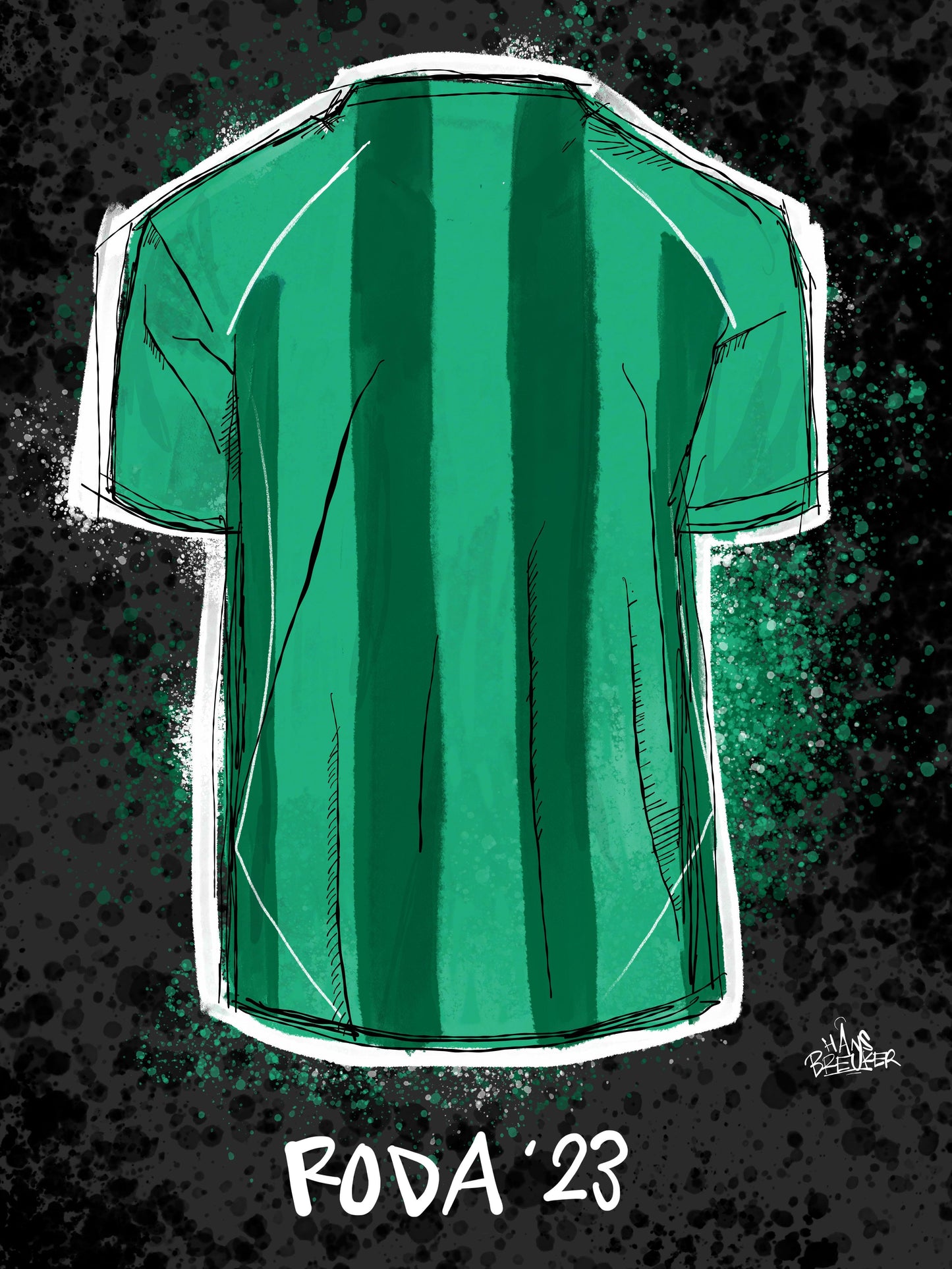 Jouw naam op RODA '23 shirt - Hans Breuker