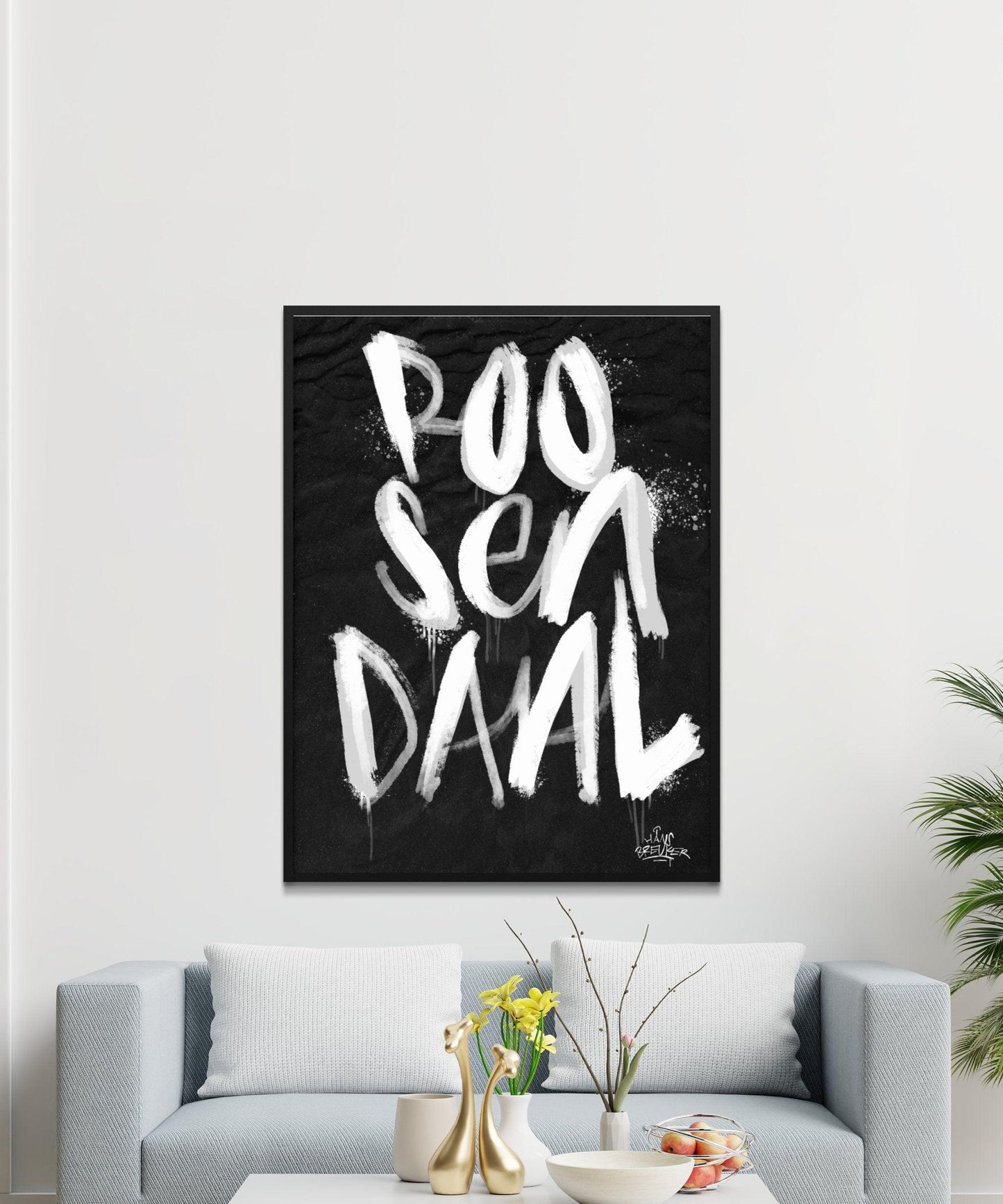 Kalligrafie Poster Roosendaal - Hans Breuker
