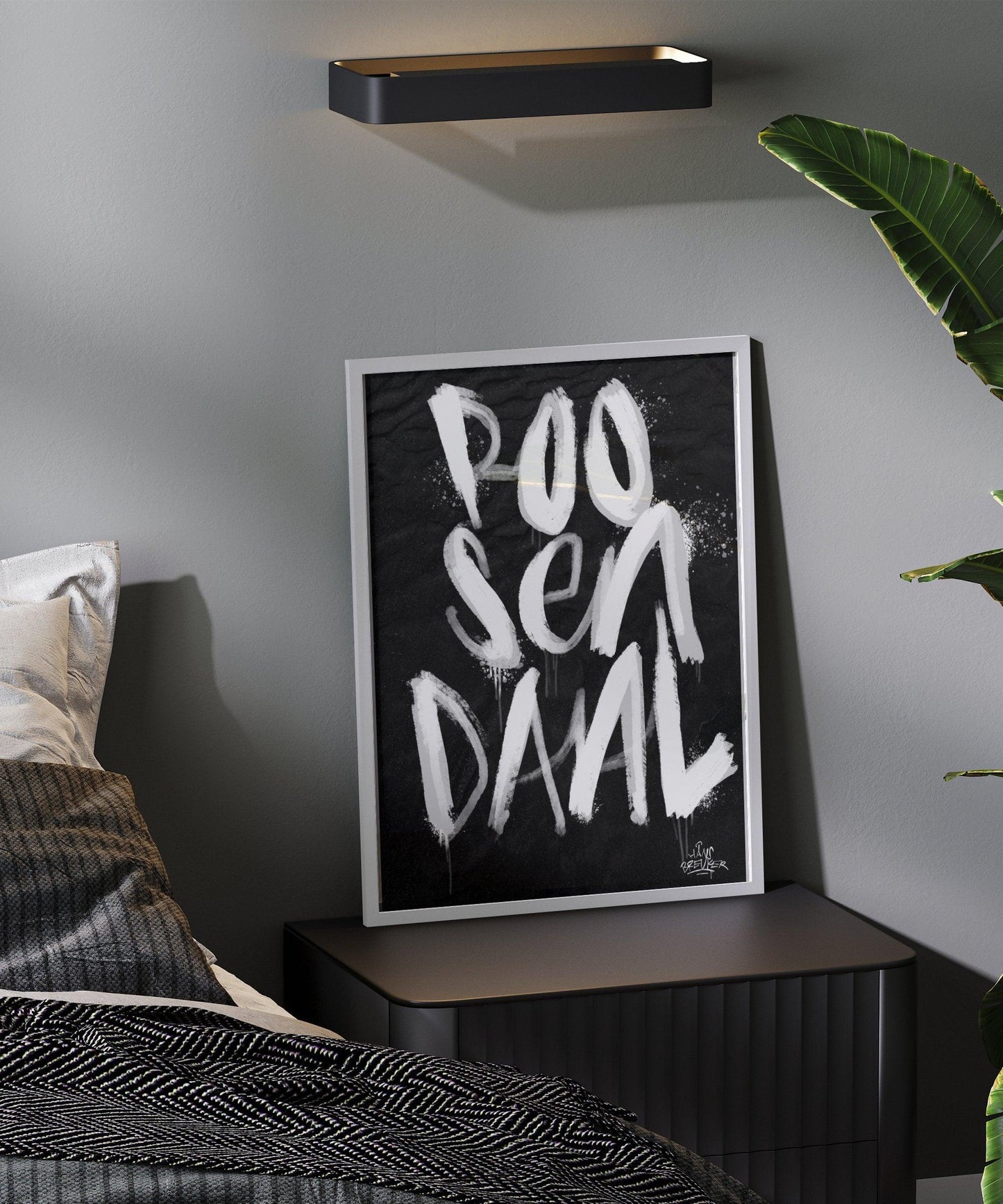 Kalligrafie Poster Roosendaal - Hans Breuker